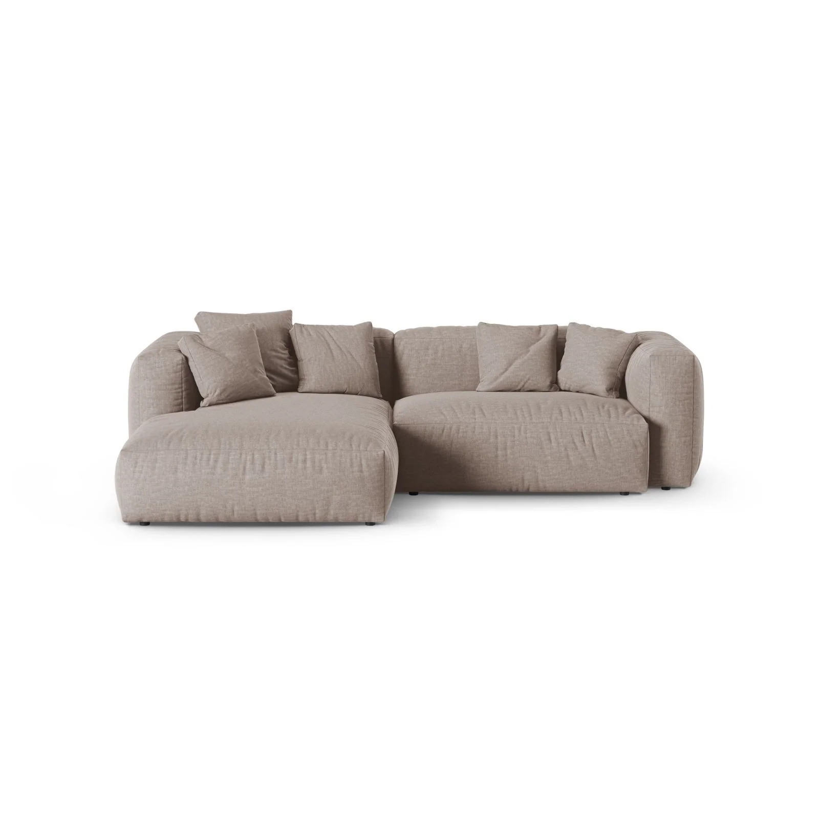 Martina modulares Ecksofa, Linke Seite, Sitztiefe 90 cm, aus Samt, Cord, Boucle oder Strukturstoff, 280x176 cm - Image 73