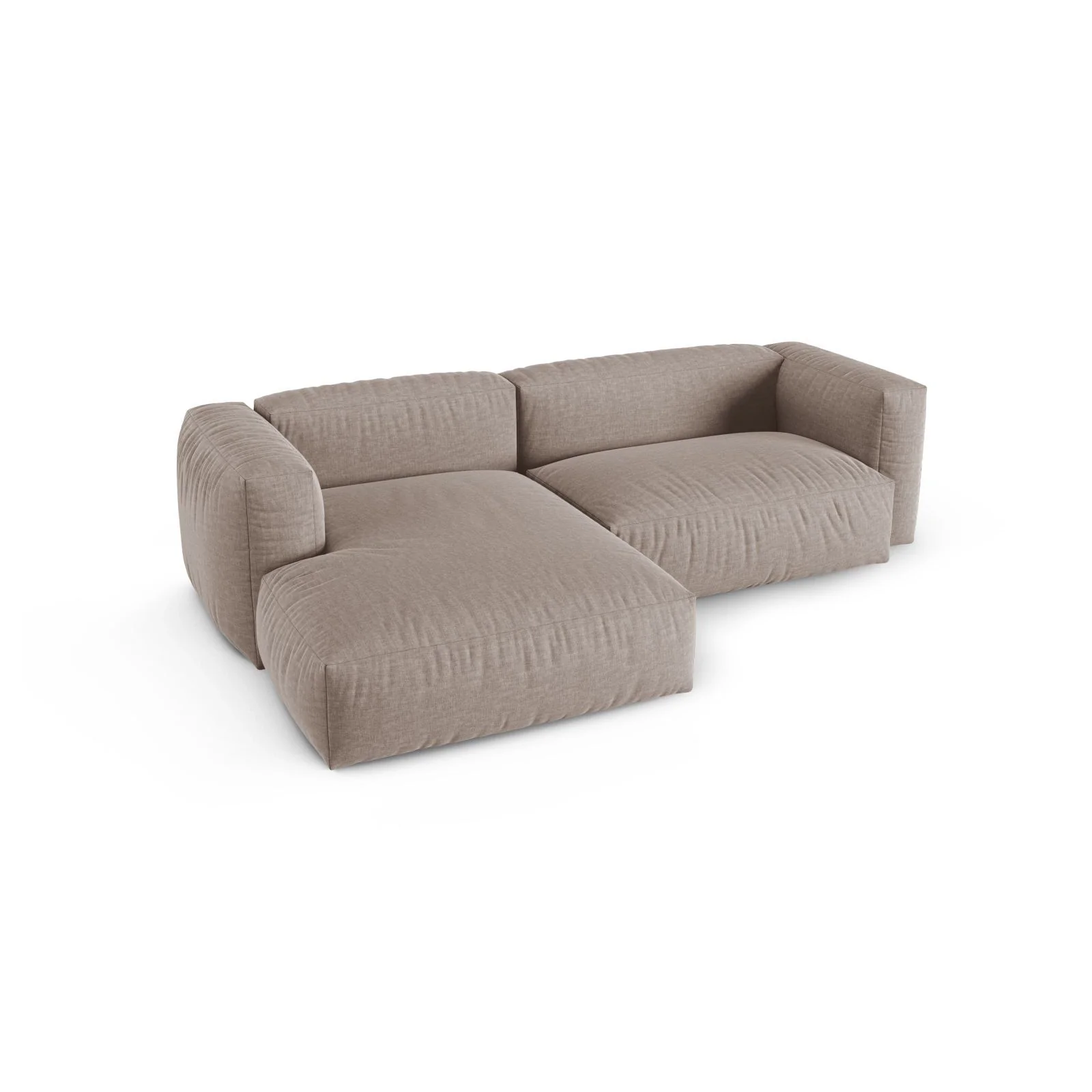 Martina modulares Ecksofa, Linke Seite, Sitztiefe 90 cm, aus Samt, Cord, Boucle oder Strukturstoff, 280x176 cm - Image 76
