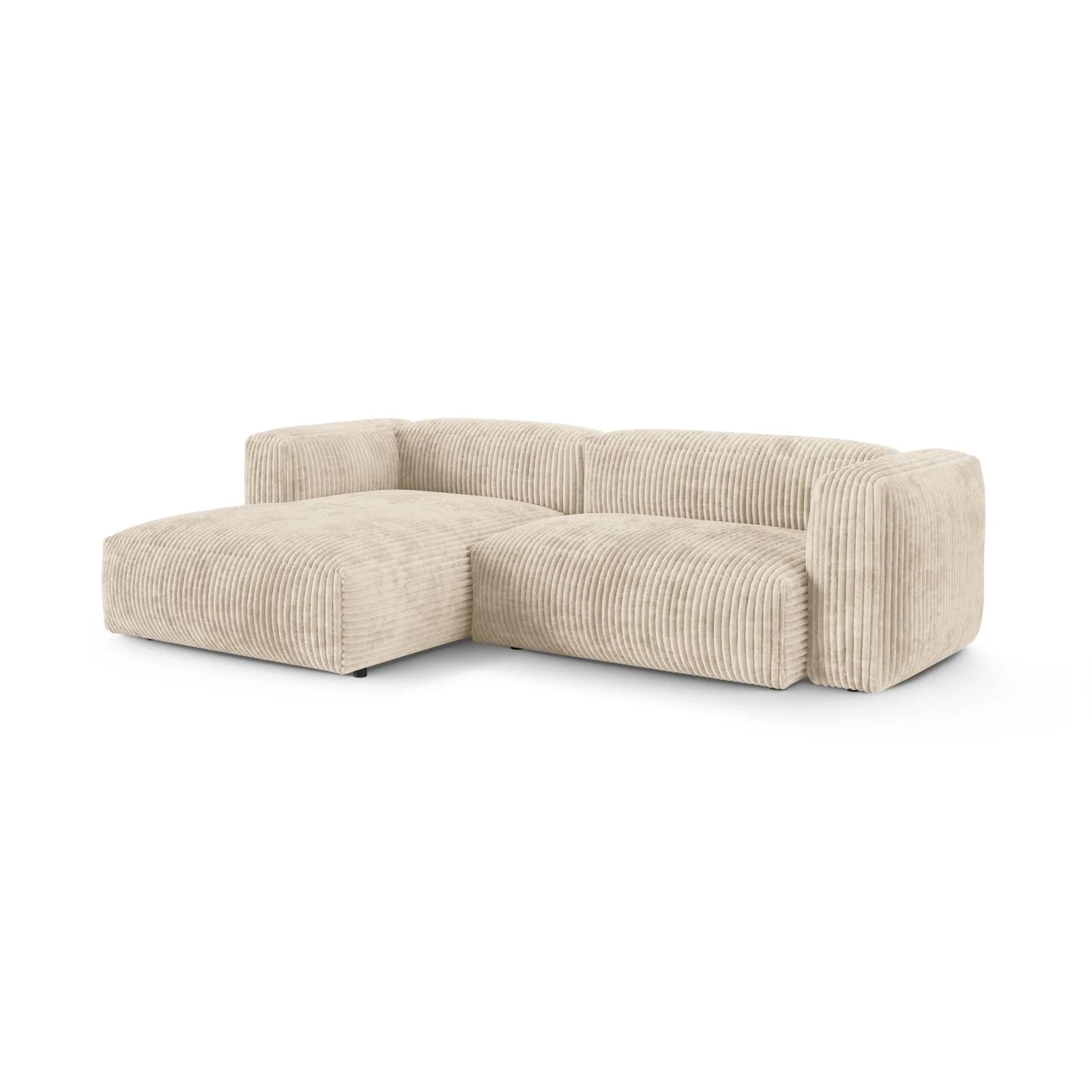 Martina modulares Ecksofa, Linke Seite, Sitztiefe 90 cm, aus Samt, Cord, Boucle oder Strukturstoff, 280x176 cm - Image 81