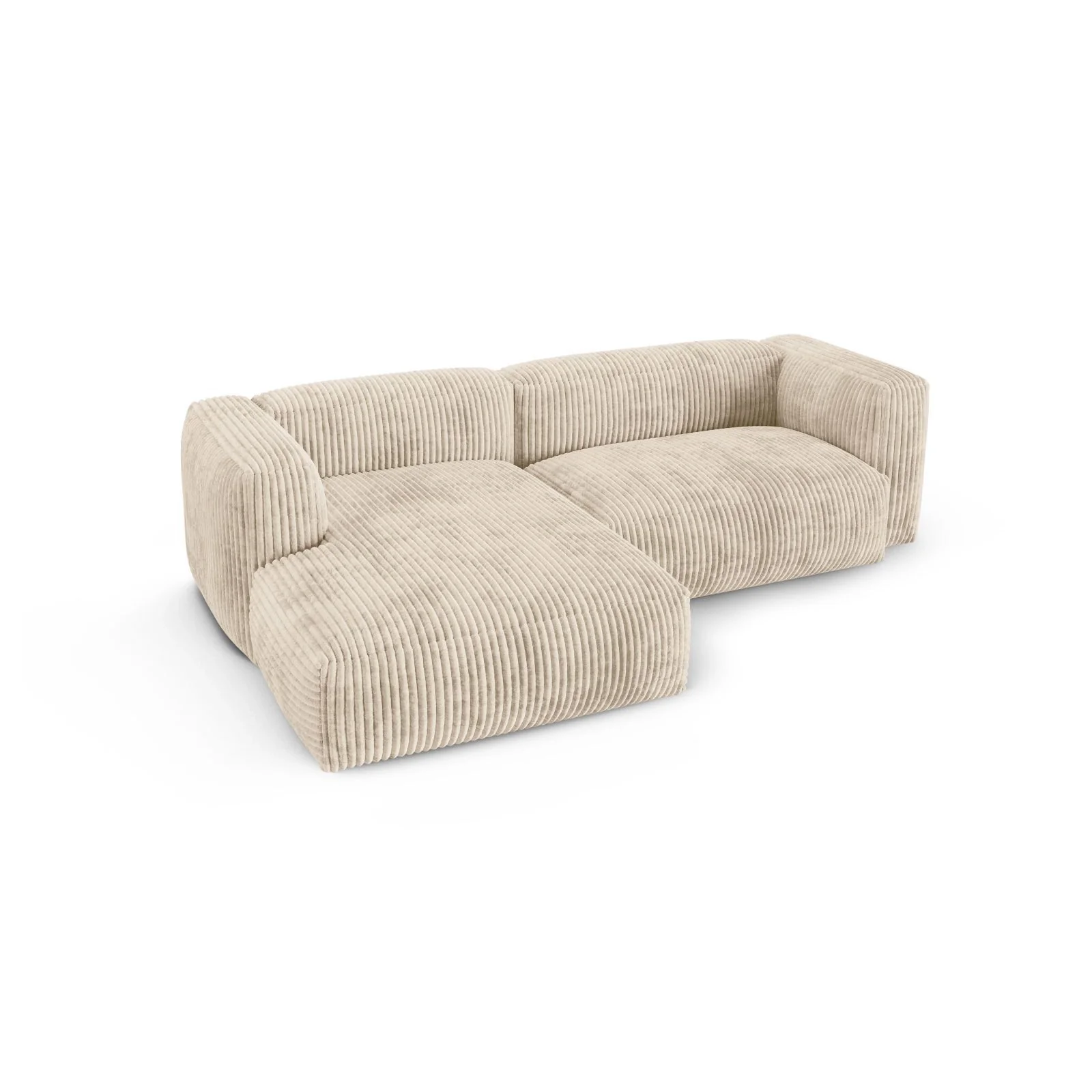 Martina modulares Ecksofa, Linke Seite, Sitztiefe 90 cm, aus Samt, Cord, Boucle oder Strukturstoff, 280x176 cm - Image 82