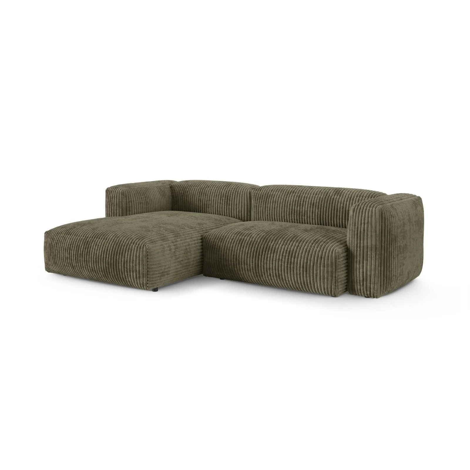 Martina modulares Ecksofa, Linke Seite, Sitztiefe 90 cm, aus Samt, Cord, Boucle oder Strukturstoff, 280x176 cm - Image 93
