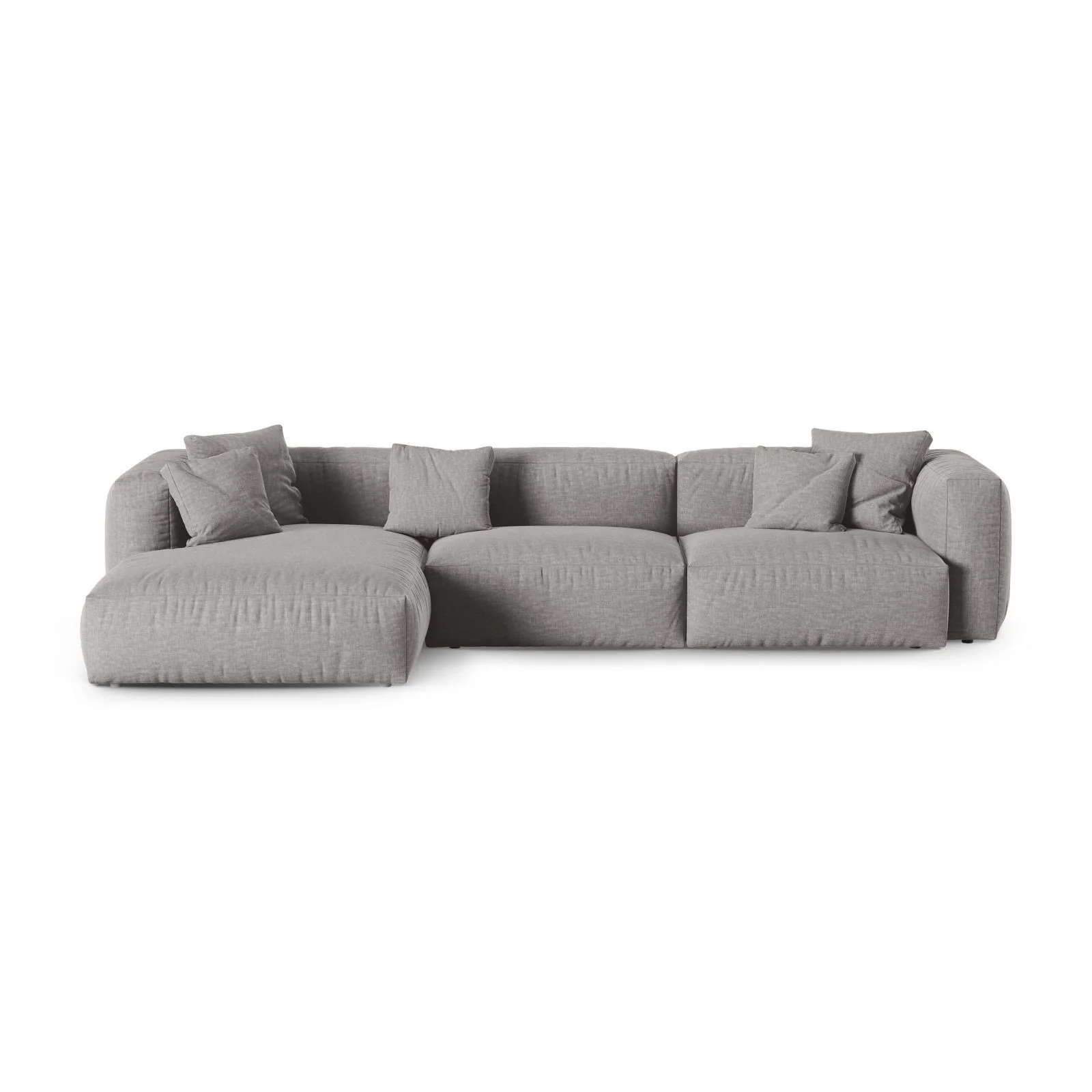 Martina modulares Ecksofa, Linke Seite, Sitztiefe 90 cm, aus Samt, Cord, Boucle oder Strukturstoff, 330x176 cm - Image 61