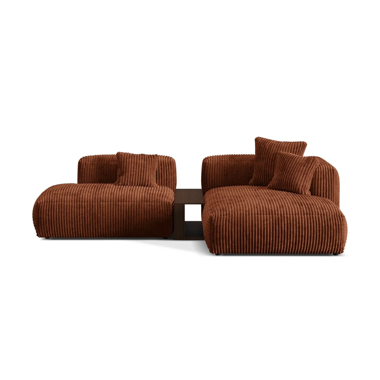 Martina modulares Ecksofa, Rechte Seite, aus Samt, Cord oder Strukturstoff, 285x176 cm - Image 103