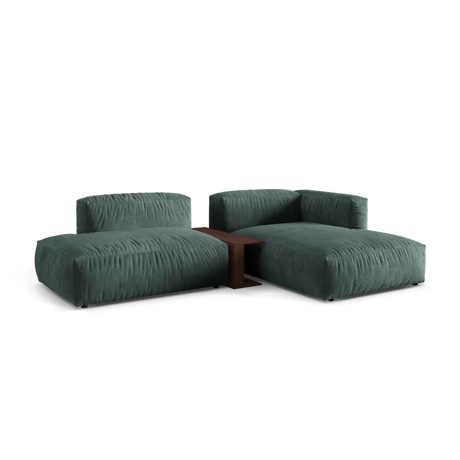 Martina modulares Ecksofa, Rechte Seite, aus Samt, Cord oder Strukturstoff, 285x176 cm - Image 21