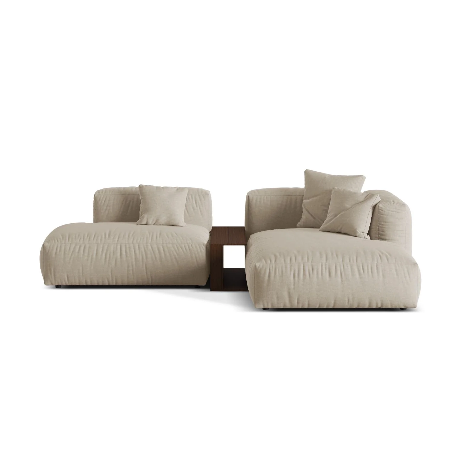 Martina modulares Ecksofa, Rechte Seite, aus Samt, Cord oder Strukturstoff, 285x176 cm - Image 37