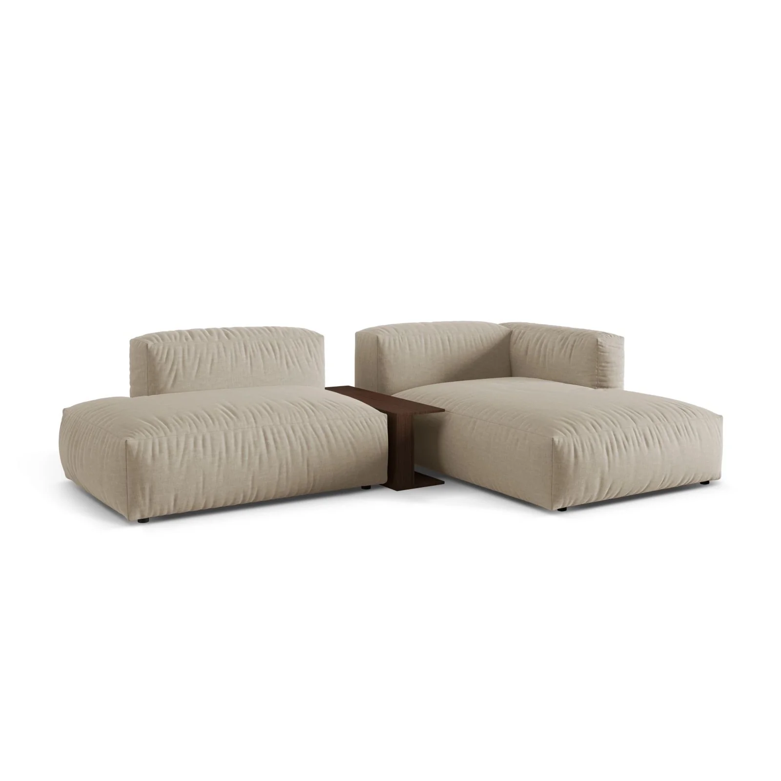 Martina modulares Ecksofa, Rechte Seite, aus Samt, Cord oder Strukturstoff, 285x176 cm - Image 39