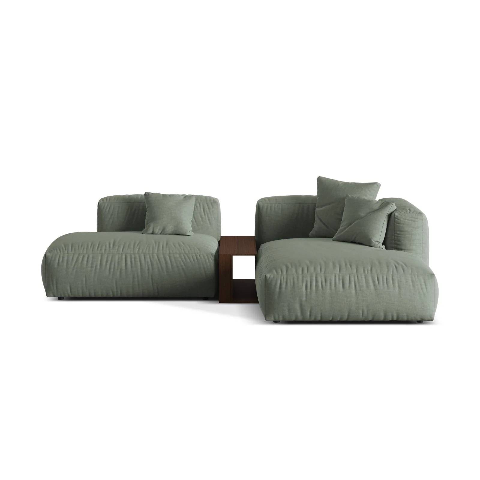 Martina modulares Ecksofa, Rechte Seite, aus Samt, Cord oder Strukturstoff, 285x176 cm - Image 43