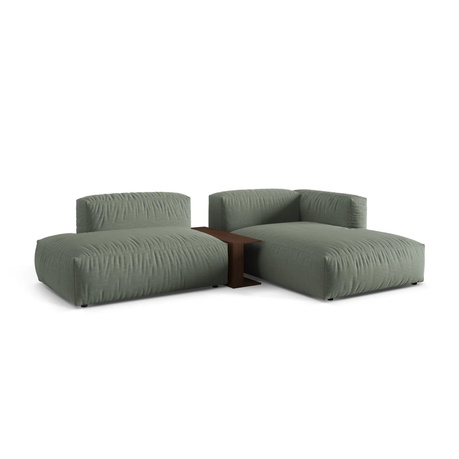 Martina modulares Ecksofa, Rechte Seite, aus Samt, Cord oder Strukturstoff, 285x176 cm - Image 45
