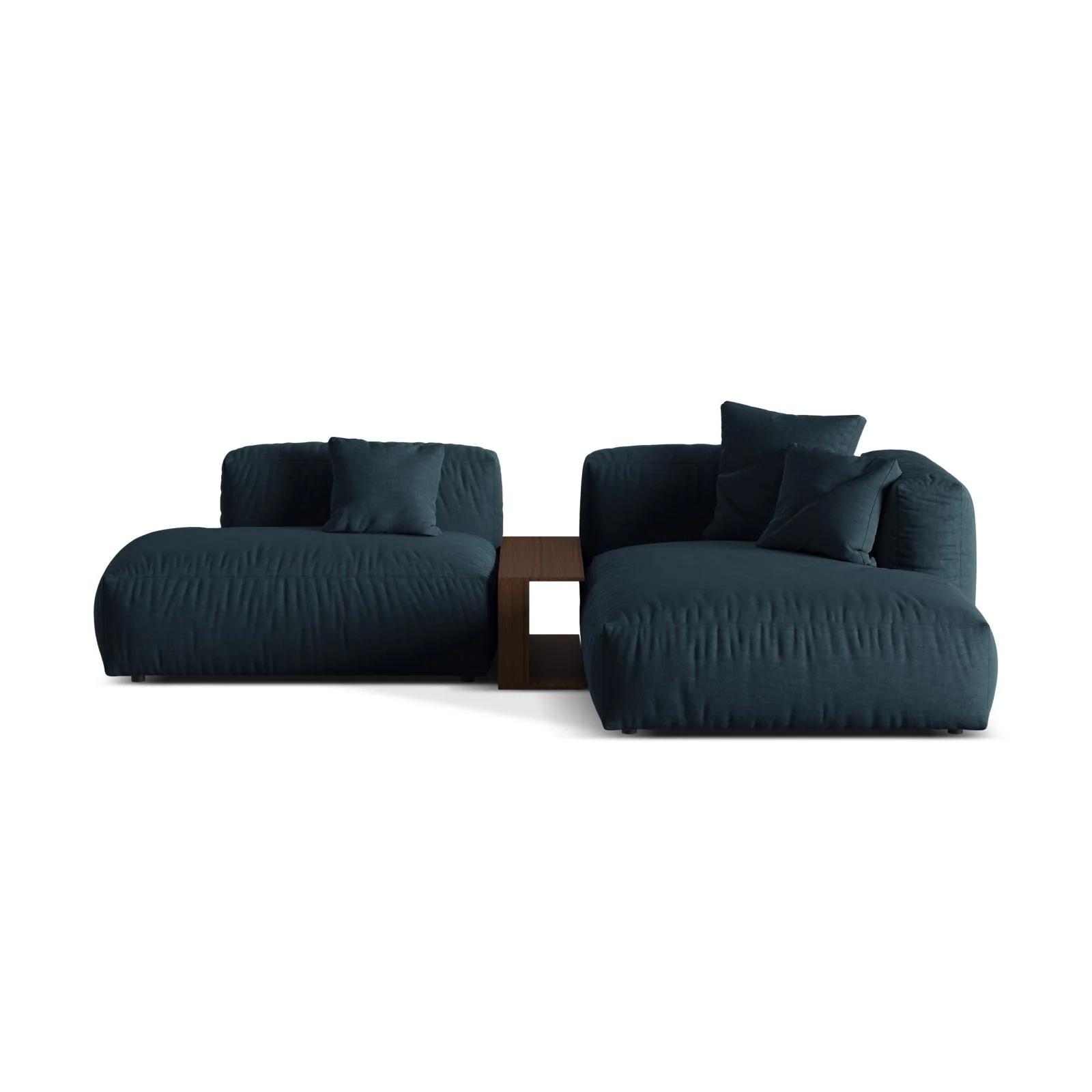 Martina modulares Ecksofa, Rechte Seite, aus Samt, Cord oder Strukturstoff, 285x176 cm - Image 49