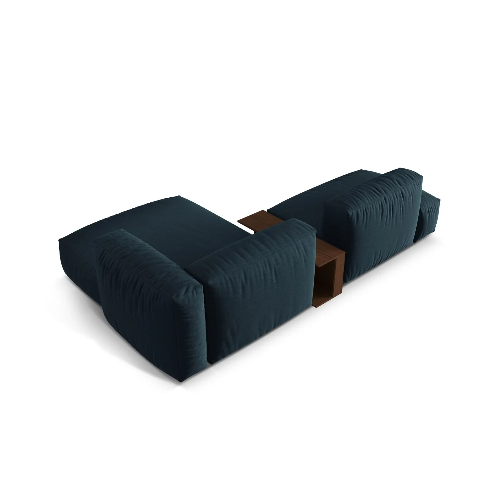 Martina modulares Ecksofa, Rechte Seite, aus Samt, Cord oder Strukturstoff, 285x176 cm - Image 53