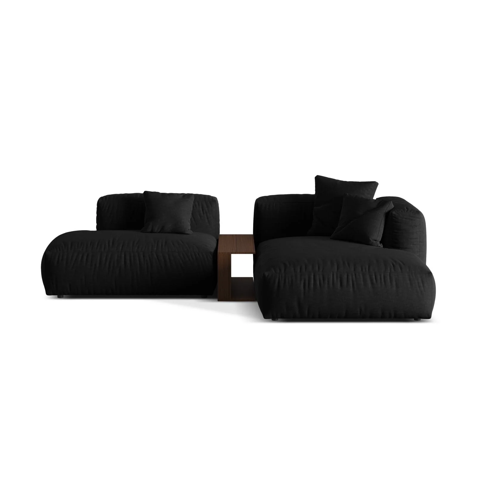 Martina modulares Ecksofa, Rechte Seite, aus Samt, Cord oder Strukturstoff, 285x176 cm - Image 55