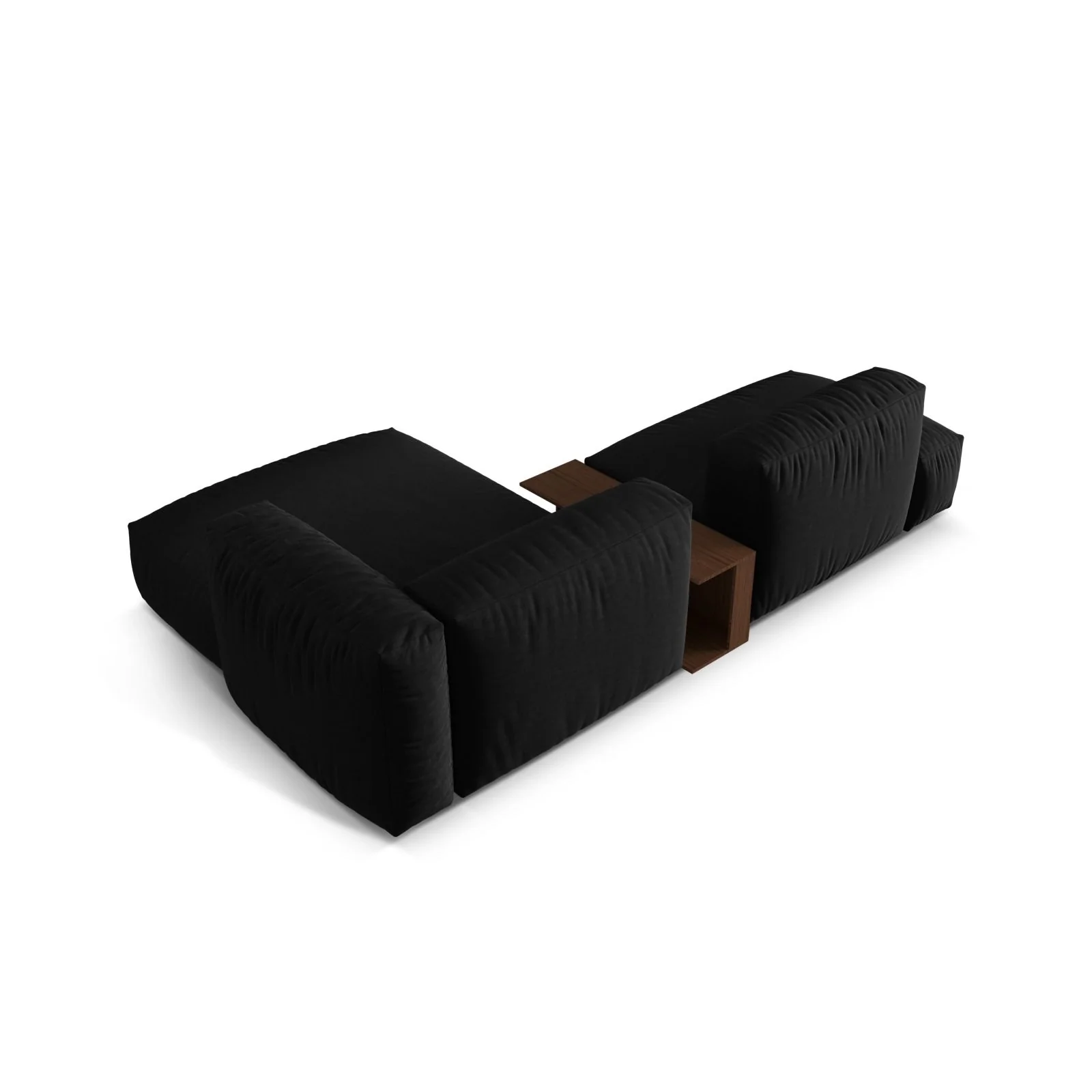 Martina modulares Ecksofa, Rechte Seite, aus Samt, Cord oder Strukturstoff, 285x176 cm - Image 59