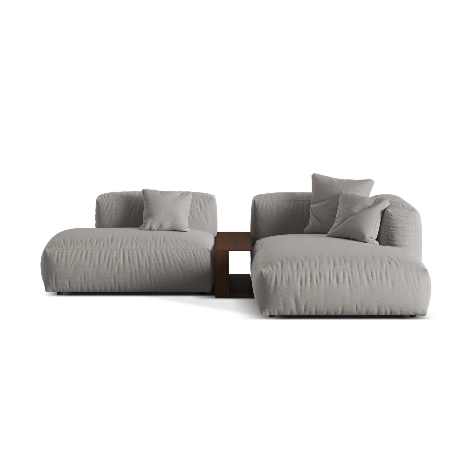 Martina modulares Ecksofa, Rechte Seite, aus Samt, Cord oder Strukturstoff, 285x176 cm - Image 61
