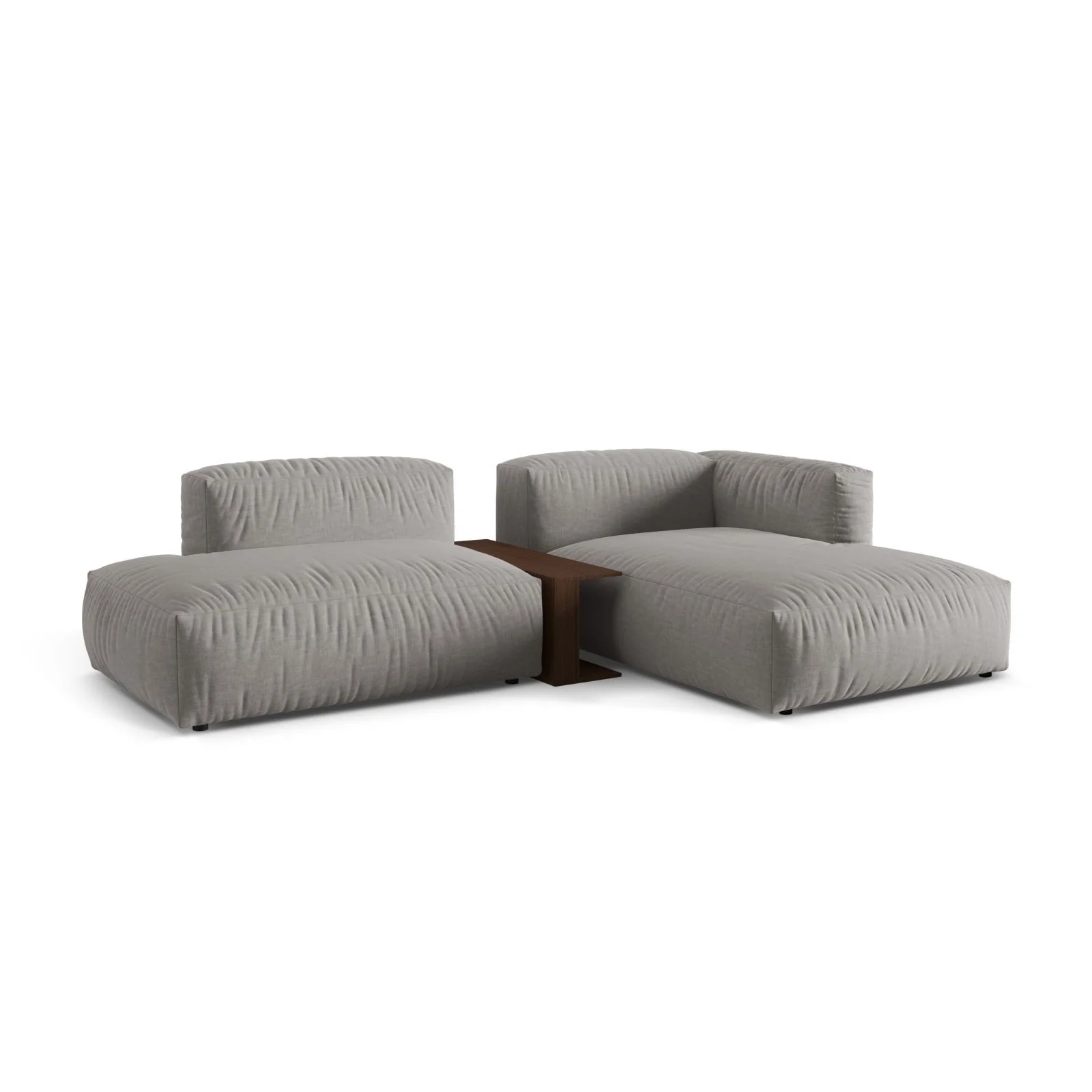 Martina modulares Ecksofa, Rechte Seite, aus Samt, Cord oder Strukturstoff, 285x176 cm - Image 63