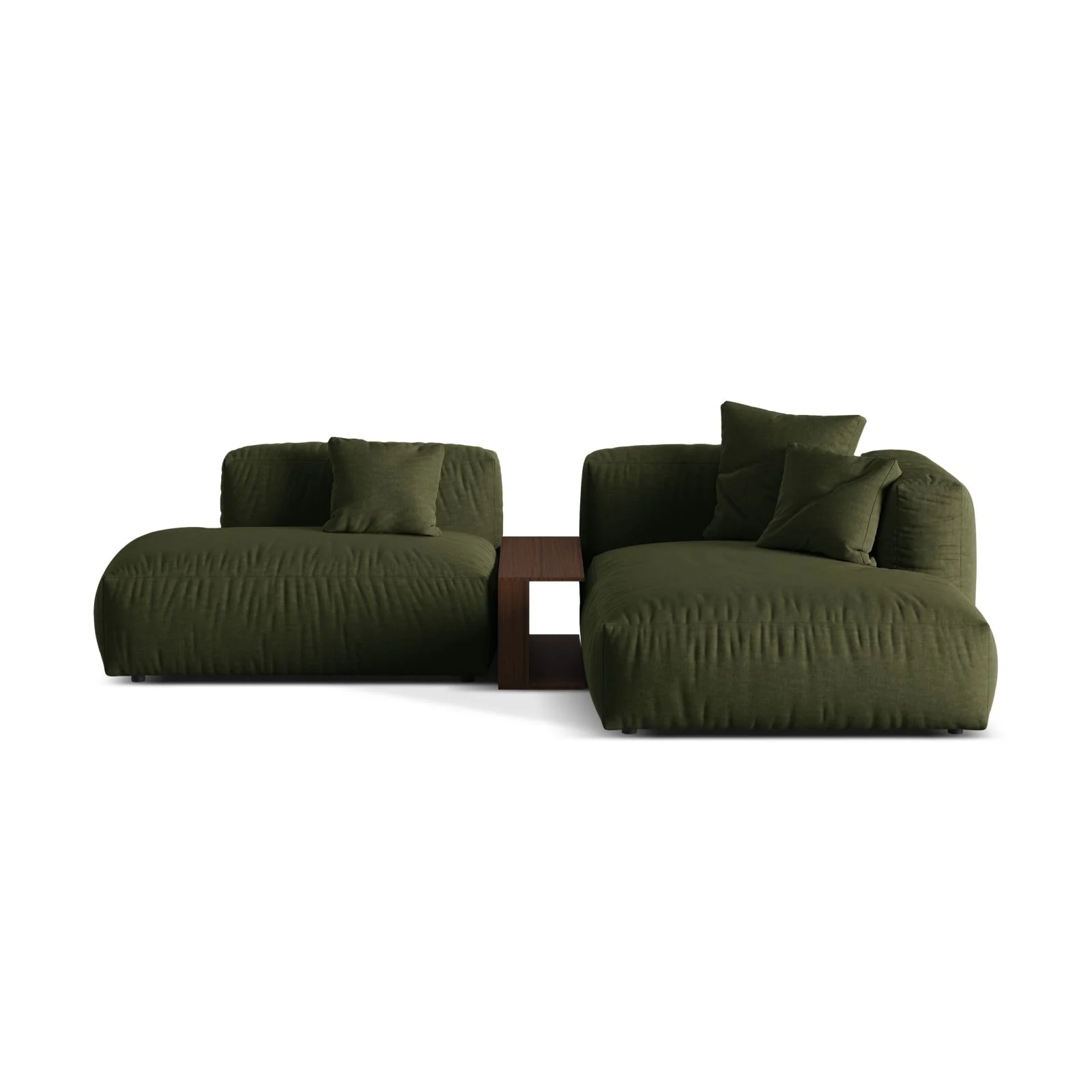Martina modulares Ecksofa, Rechte Seite, aus Samt, Cord oder Strukturstoff, 285x176 cm - Image 67