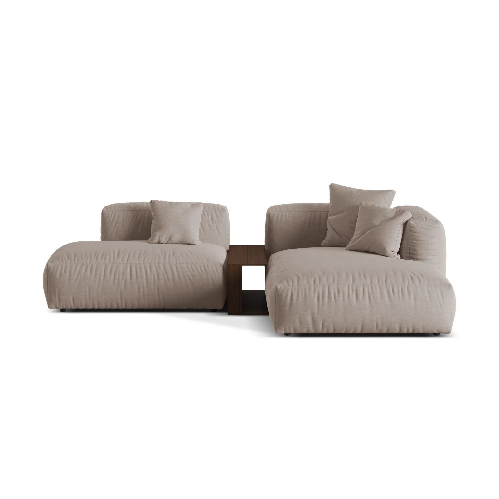 Martina modulares Ecksofa, Rechte Seite, aus Samt, Cord oder Strukturstoff, 285x176 cm - Image 73