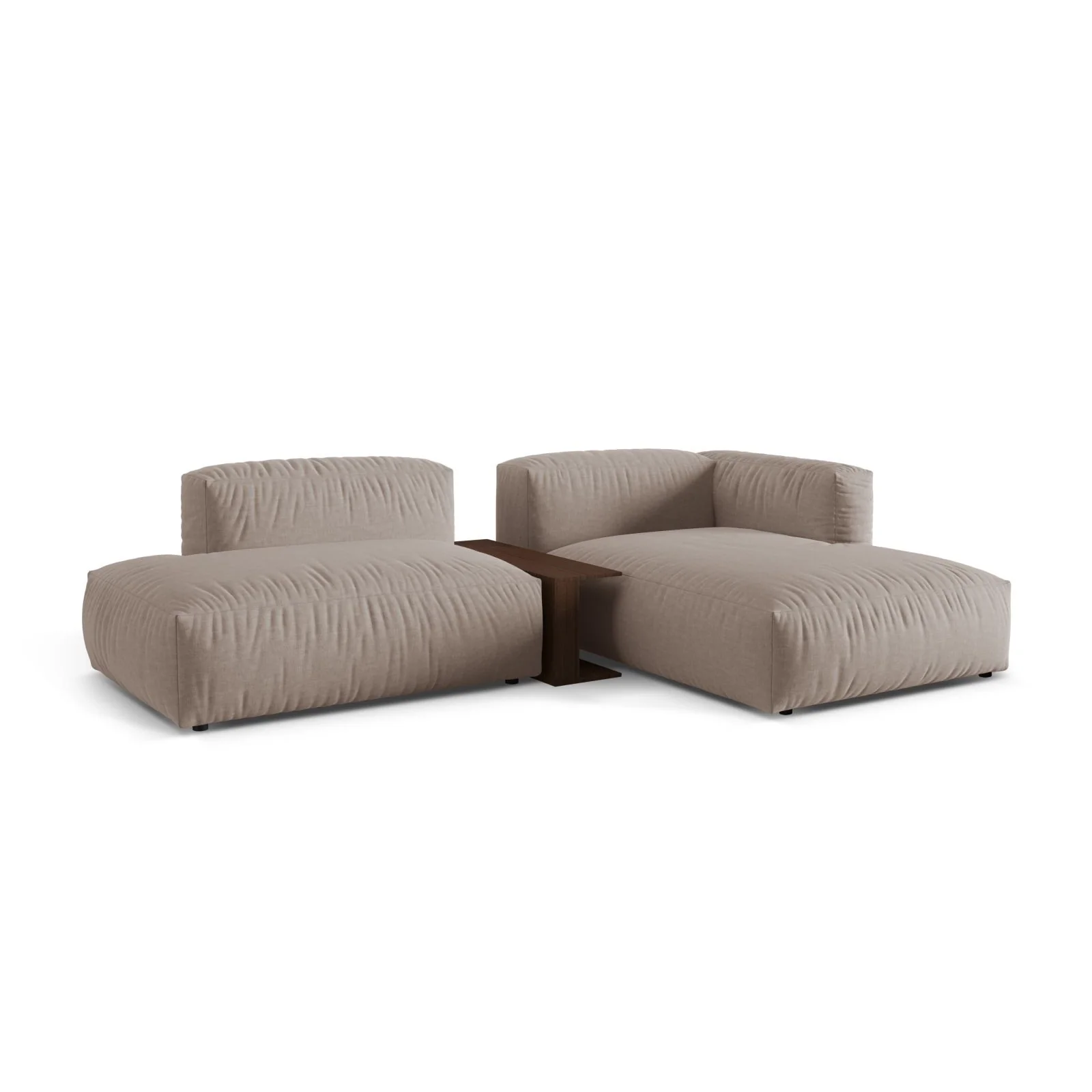 Martina modulares Ecksofa, Rechte Seite, aus Samt, Cord oder Strukturstoff, 285x176 cm - Image 75
