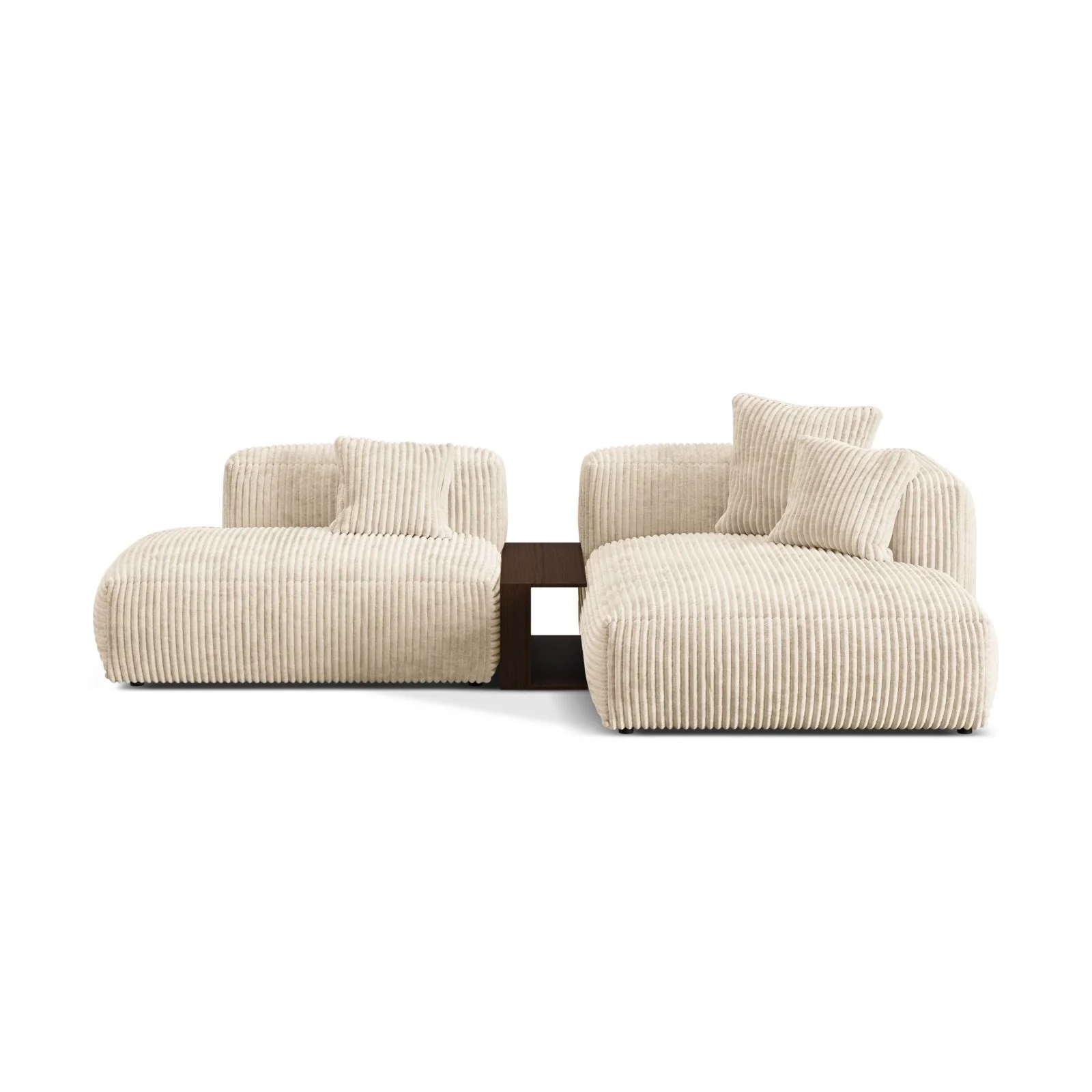Martina modulares Ecksofa, Rechte Seite, aus Samt, Cord oder Strukturstoff, 285x176 cm - Image 79