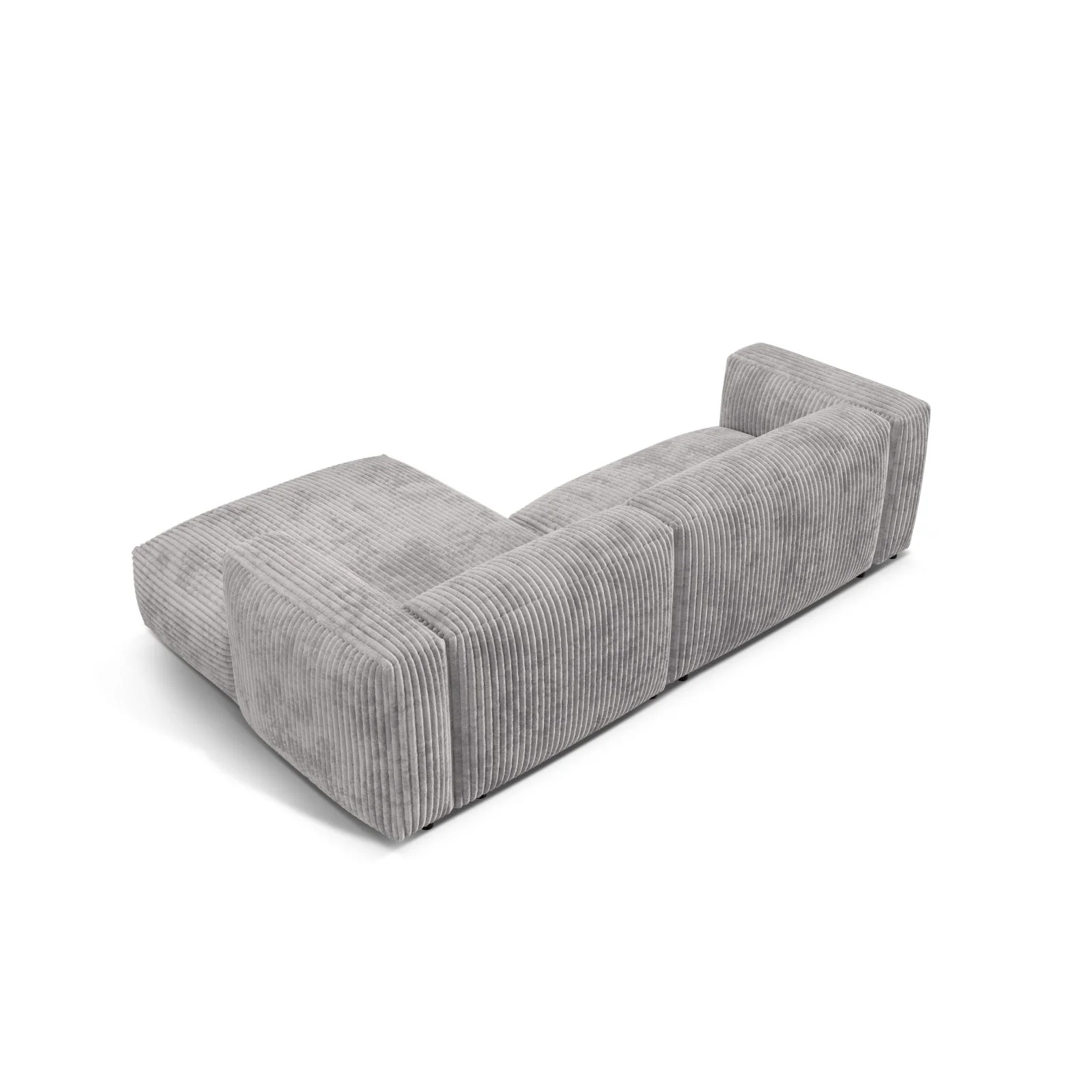 Martina modulares Ecksofa, Rechte Seite, Sitztiefe 76 cm, aus Samt, Cord, Boucle oder Strukturstoff, 280x176 cm - Image 101