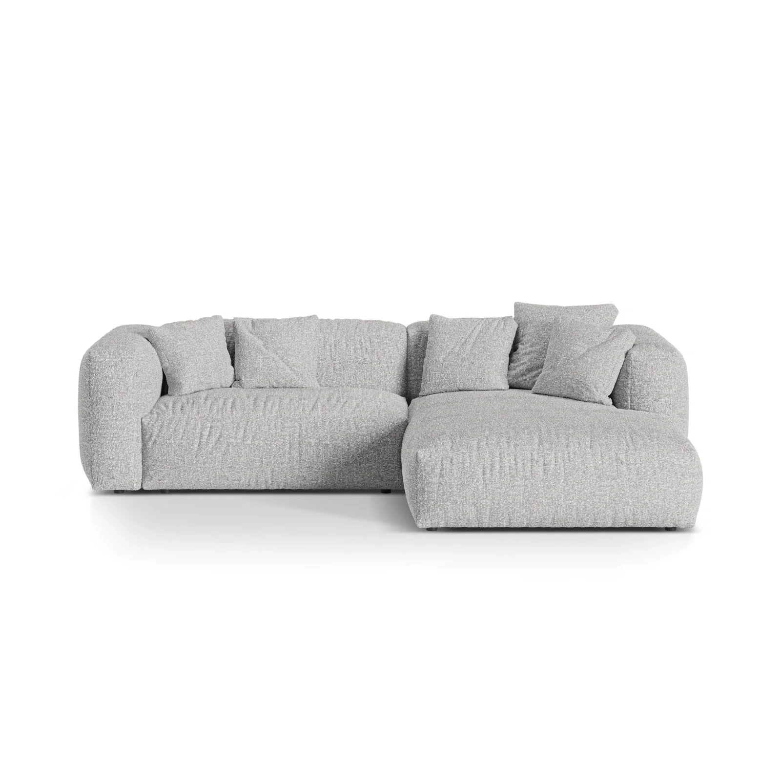 Martina modulares Ecksofa, Rechte Seite, Sitztiefe 76 cm, aus Samt, Cord, Boucle oder Strukturstoff, 280x176 cm - Image 115