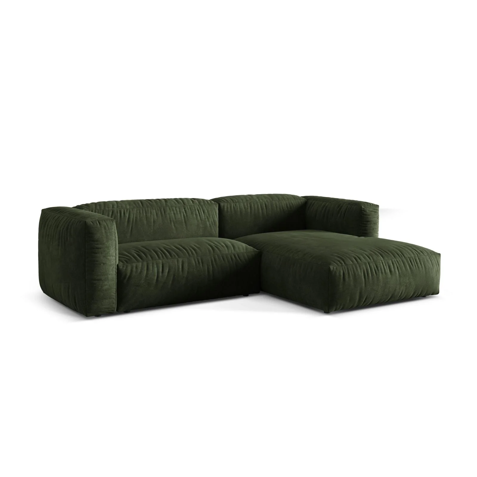 Martina modulares Ecksofa, Rechte Seite, Sitztiefe 76 cm, aus Samt, Cord, Boucle oder Strukturstoff, 280x176 cm - Image 15