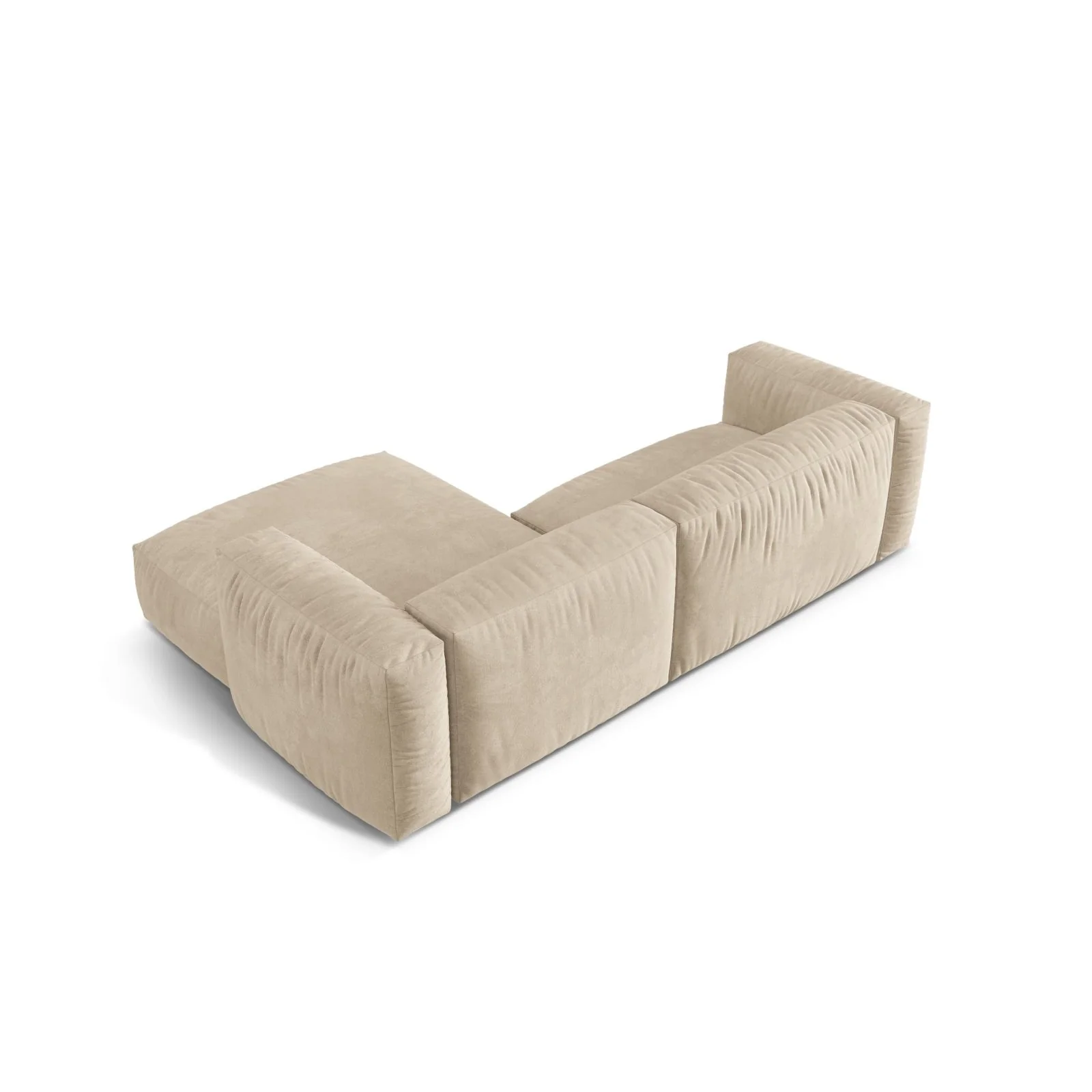 Martina modulares Ecksofa, Rechte Seite, Sitztiefe 76 cm, aus Samt, Cord, Boucle oder Strukturstoff, 280x176 cm - Image 5