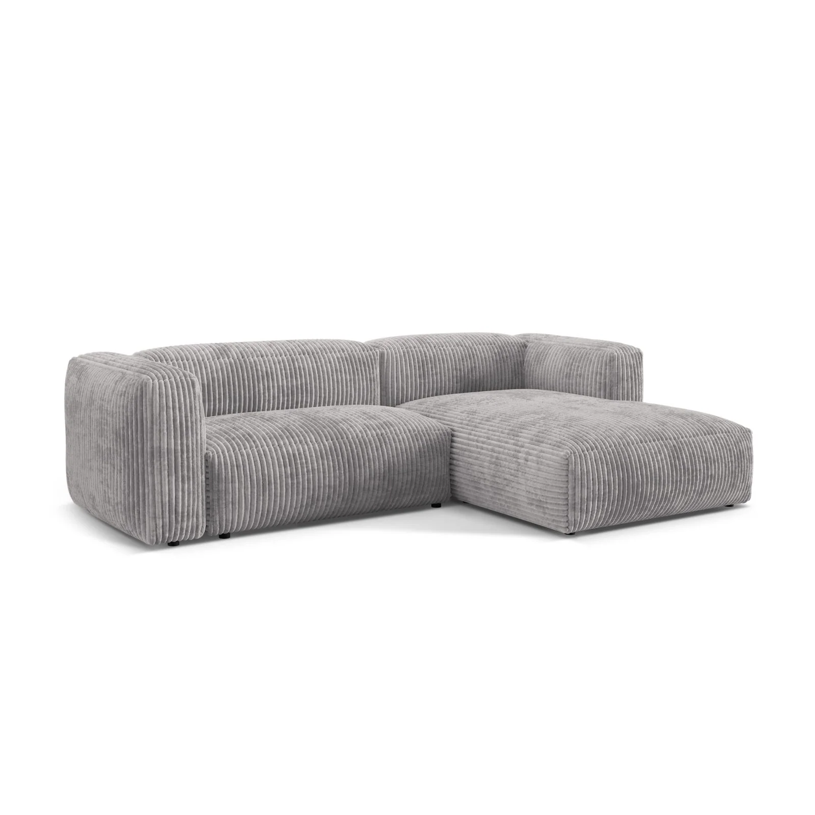 Martina modulares Ecksofa, Rechte Seite, Sitztiefe 76 cm, aus Samt, Cord, Boucle oder Strukturstoff, 280x176 cm - Image 99