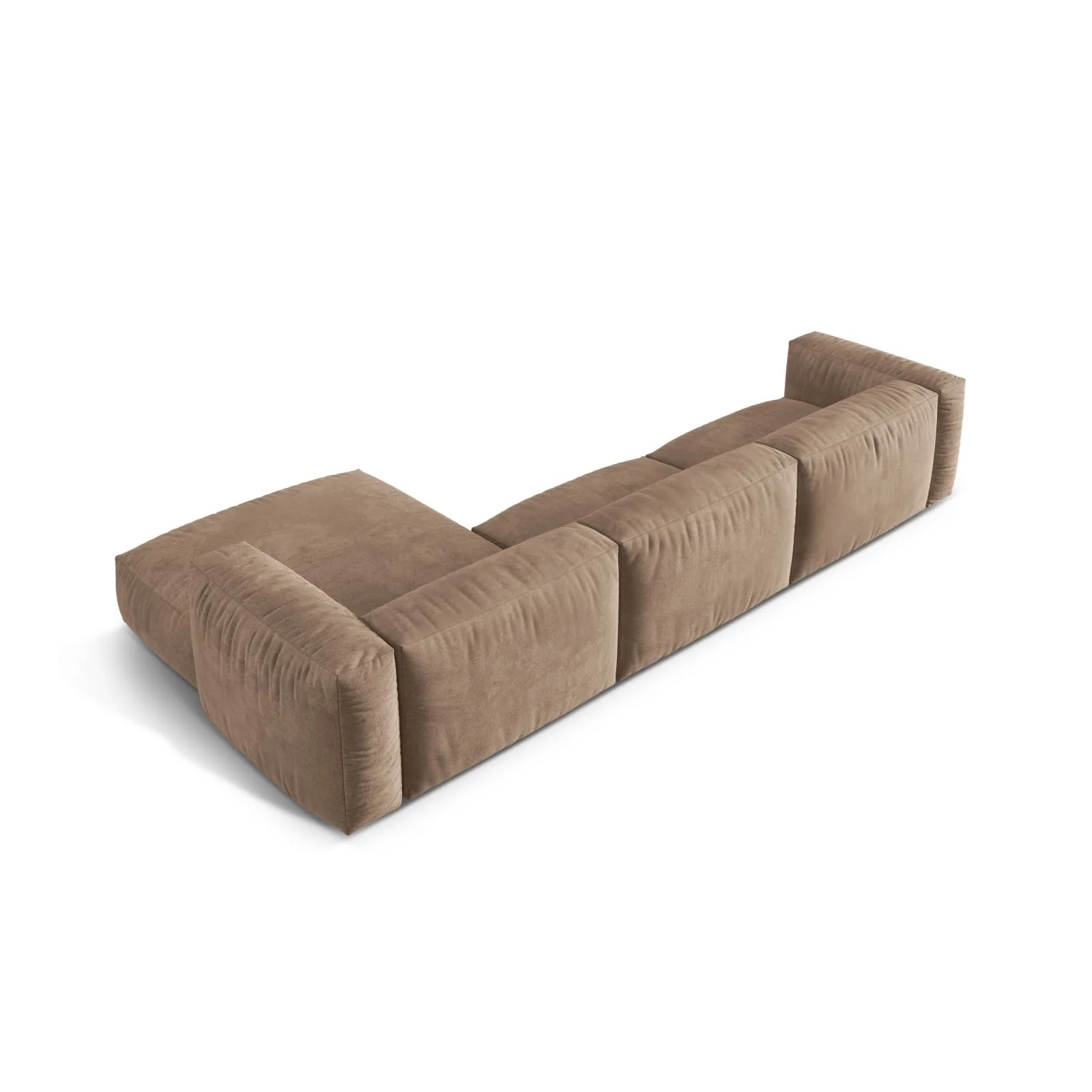 Martina modulares Ecksofa, Rechte Seite, Sitztiefe 76 cm, aus Samt, Cord, Boucle oder Strukturstoff, 330x176 cm - Image 11