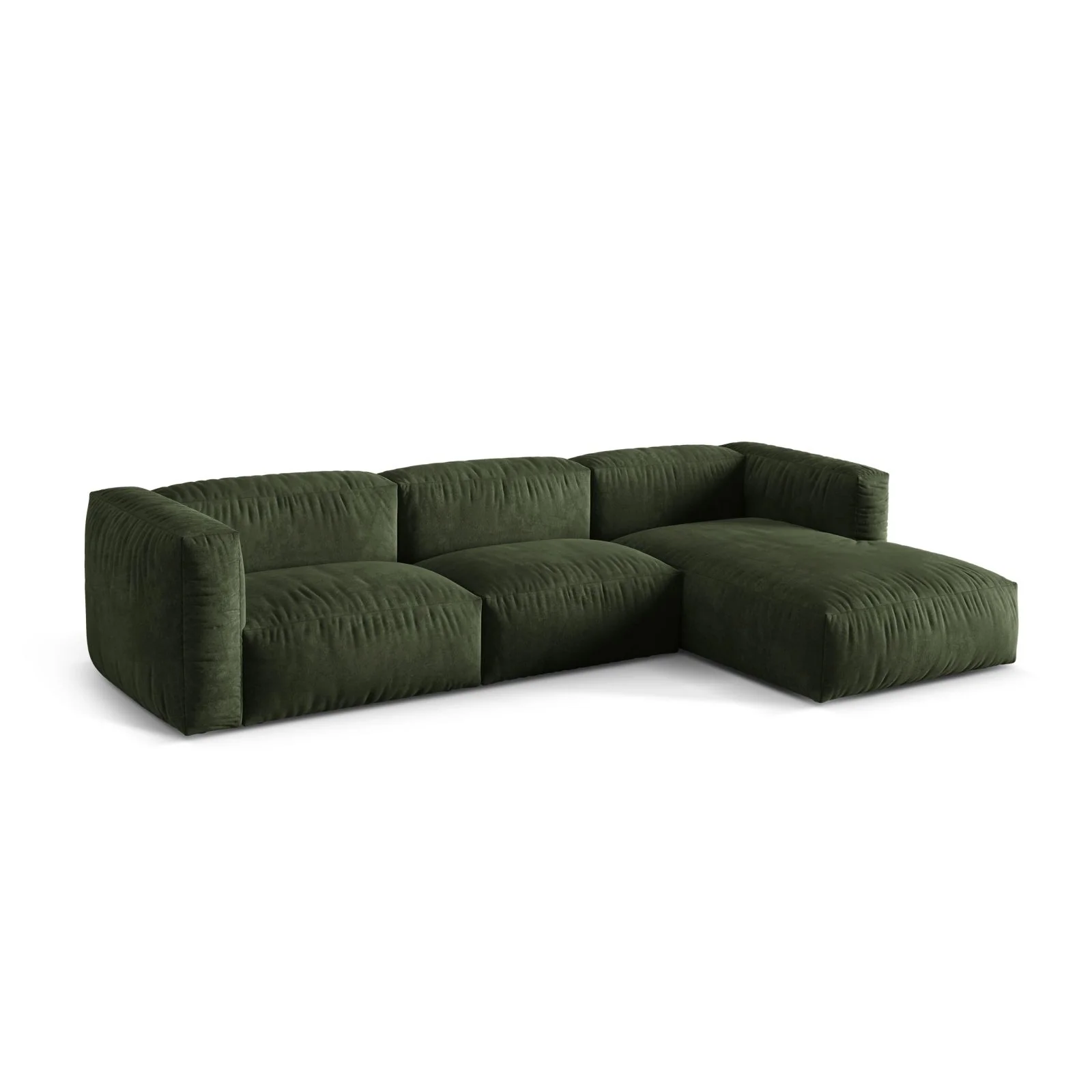 Martina modulares Ecksofa, Rechte Seite, Sitztiefe 76 cm, aus Samt, Cord, Boucle oder Strukturstoff, 330x176 cm - Image 15