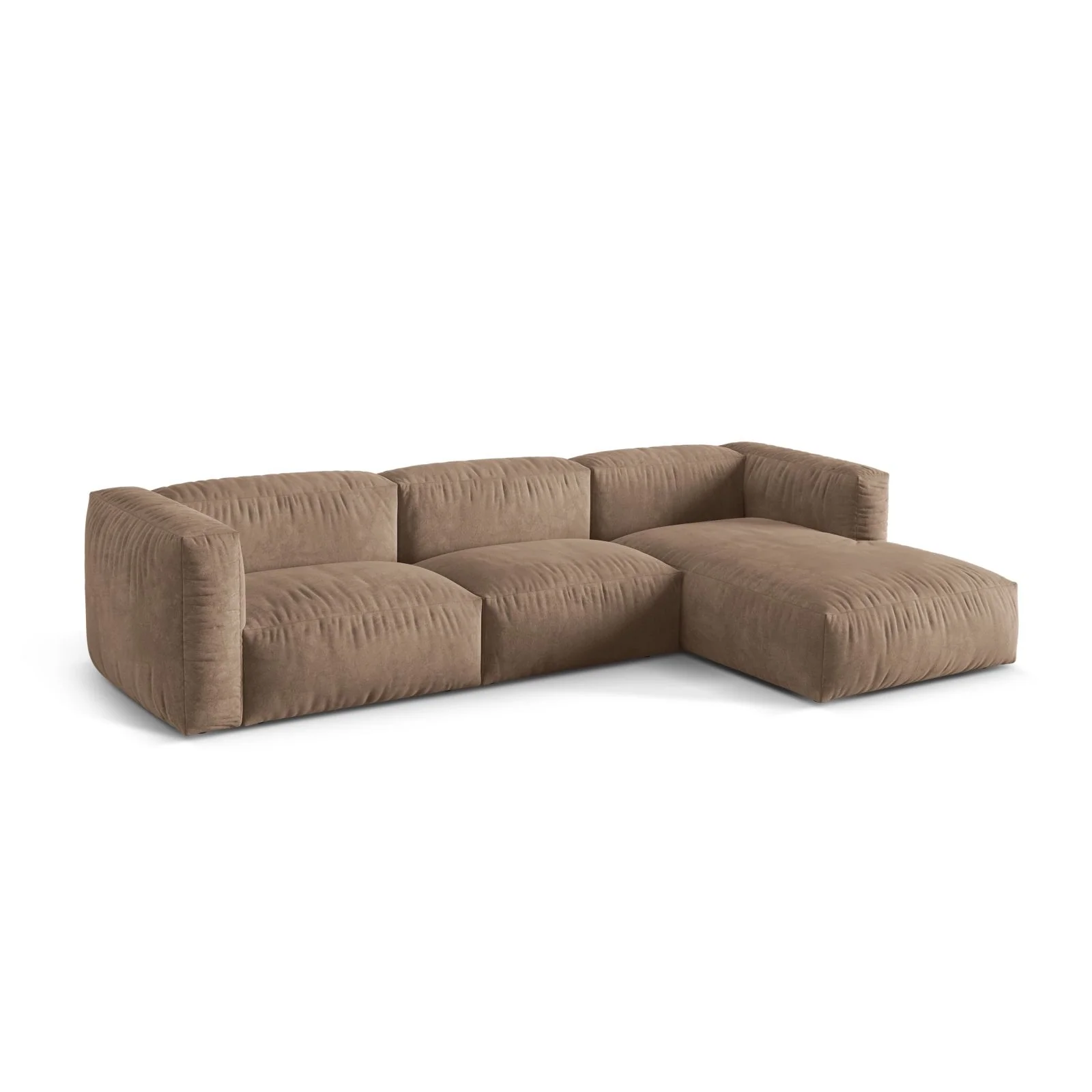 Martina modulares Ecksofa, Rechte Seite, Sitztiefe 76 cm, aus Samt, Cord, Boucle oder Strukturstoff, 330x176 cm - Image 9