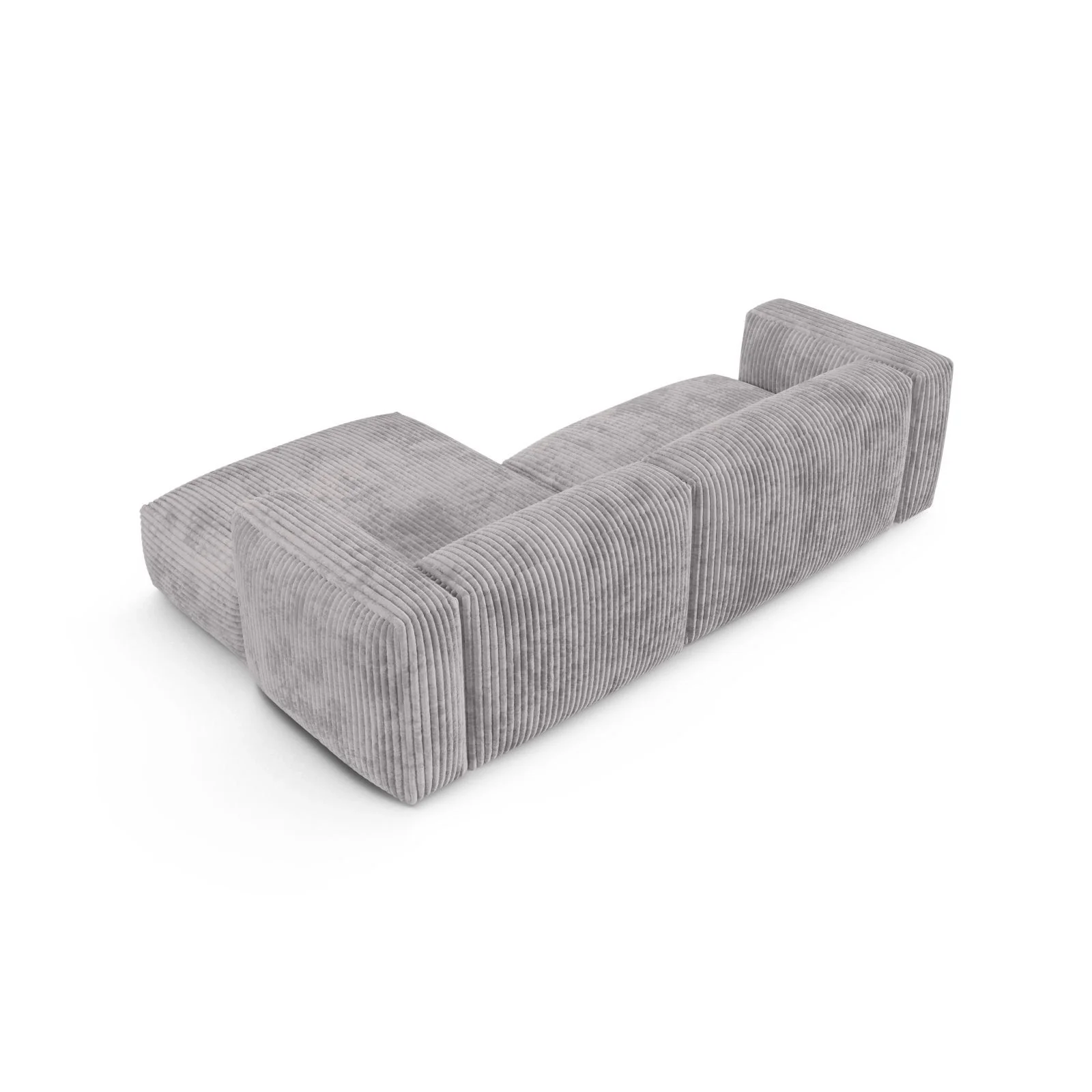 Martina modulares Ecksofa, Rechte Seite, Sitztiefe 90 cm, aus Samt, Cord, Boucle oder Strukturstoff, 280x176 cm - Image 101