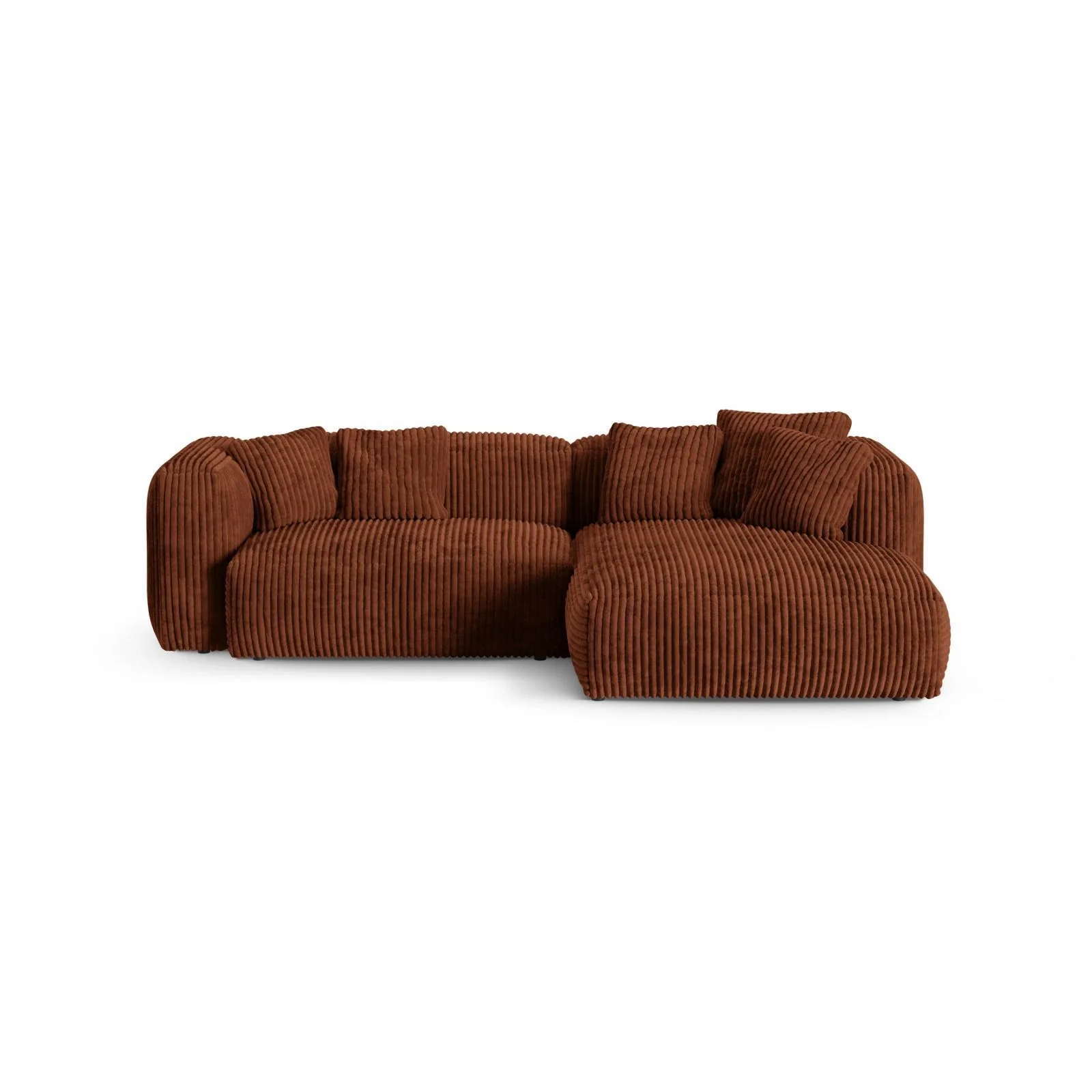 Martina modulares Ecksofa, Rechte Seite, Sitztiefe 90 cm, aus Samt, Cord, Boucle oder Strukturstoff, 280x176 cm - Image 103