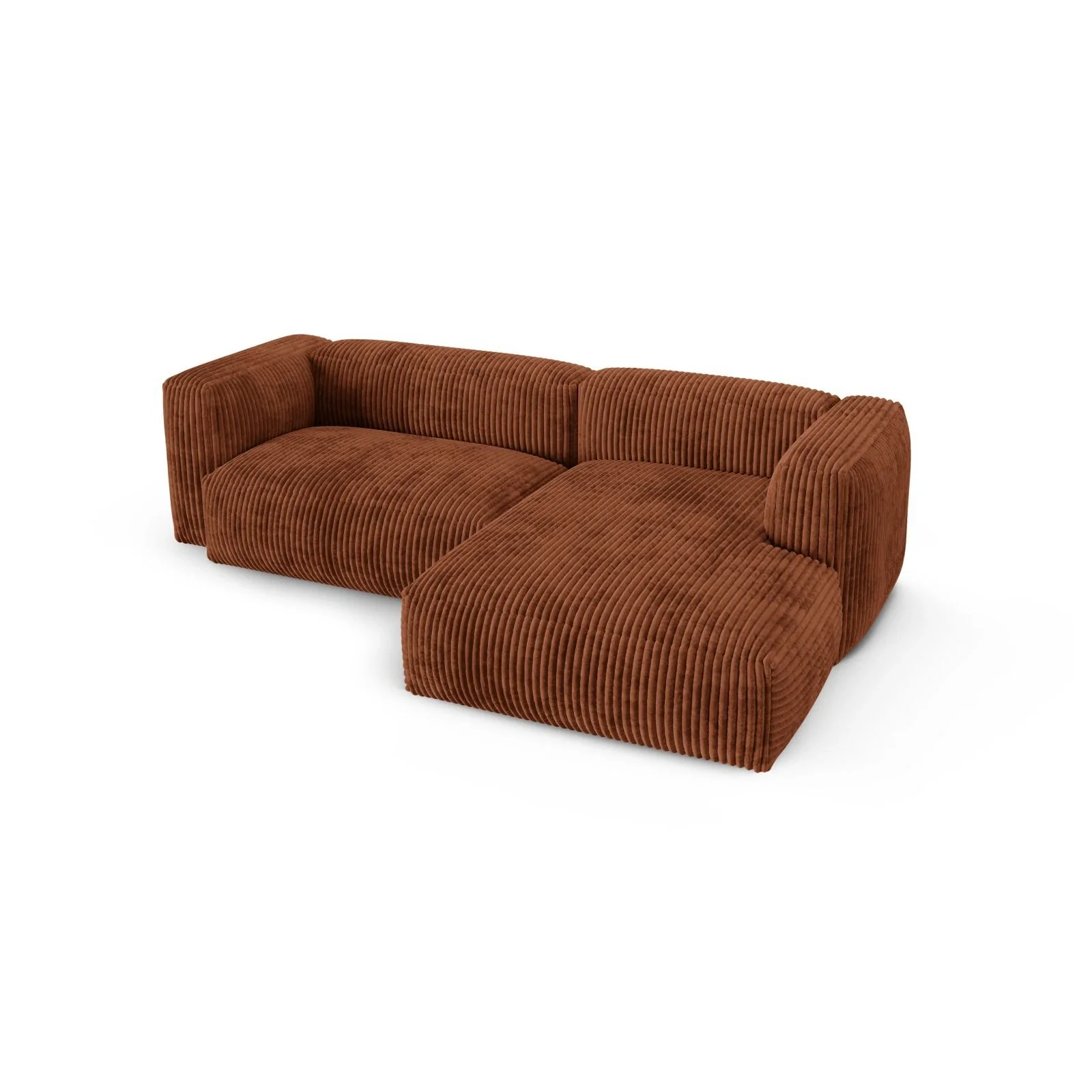 Martina modulares Ecksofa, Rechte Seite, Sitztiefe 90 cm, aus Samt, Cord, Boucle oder Strukturstoff, 280x176 cm - Image 106
