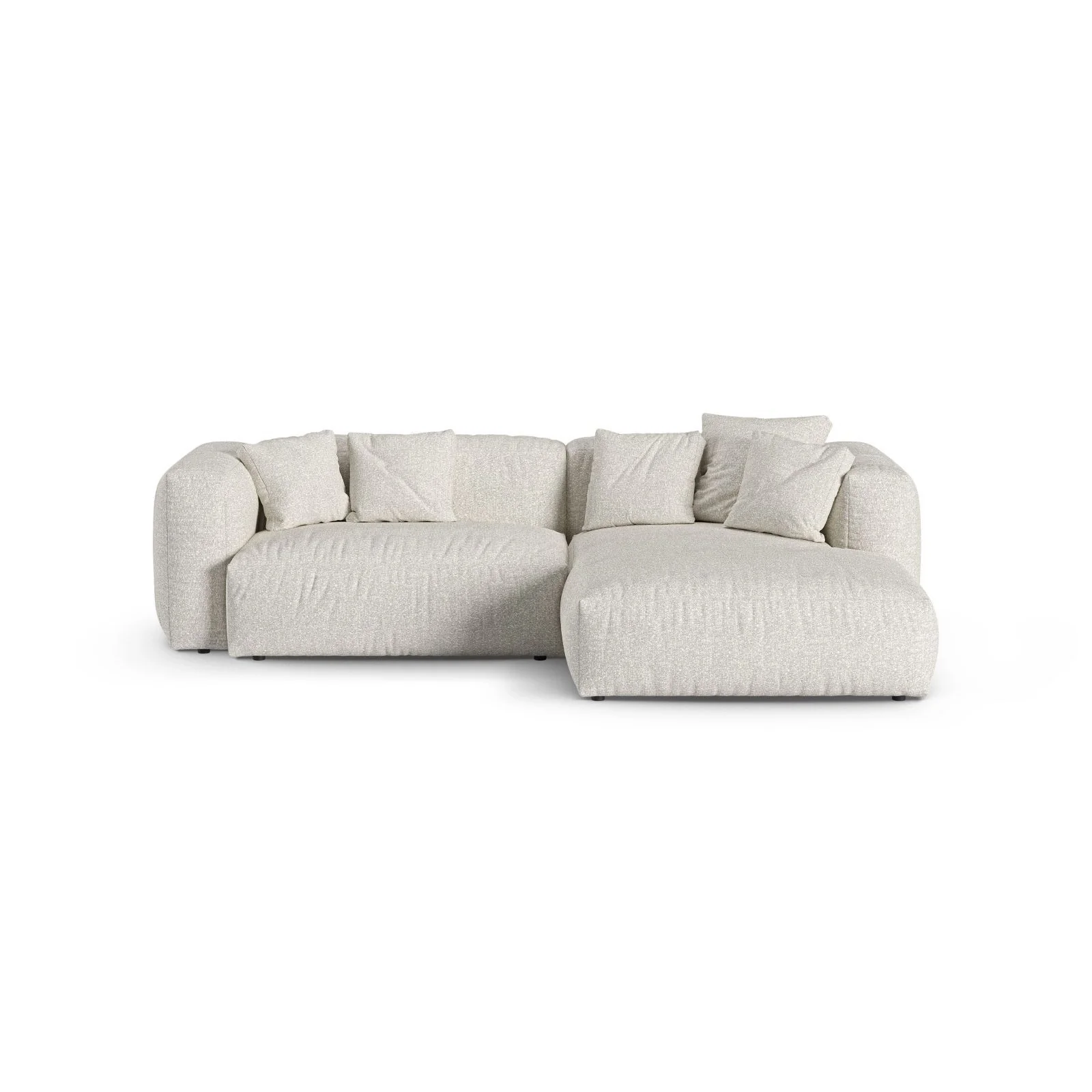 Martina modulares Ecksofa, Rechte Seite, Sitztiefe 90 cm, aus Samt, Cord, Boucle oder Strukturstoff, 280x176 cm - Image 109