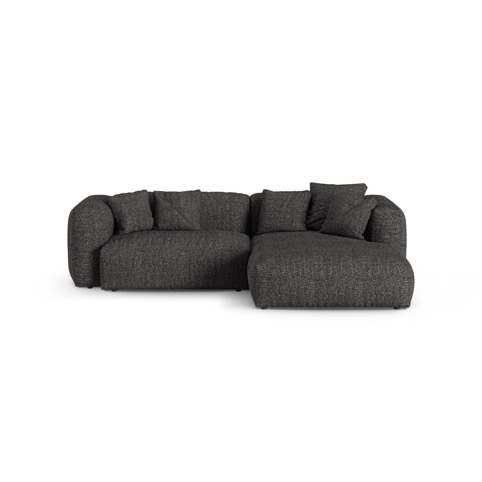 Martina modulares Ecksofa, Rechte Seite, Sitztiefe 90 cm, aus Samt, Cord, Boucle oder Strukturstoff, 280x176 cm - Image 121