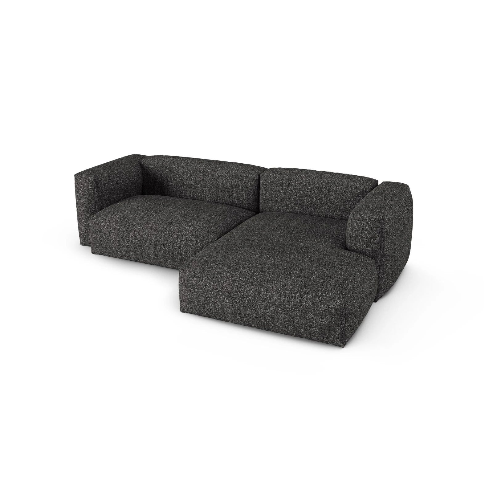 Martina modulares Ecksofa, Rechte Seite, Sitztiefe 90 cm, aus Samt, Cord, Boucle oder Strukturstoff, 280x176 cm - Image 124