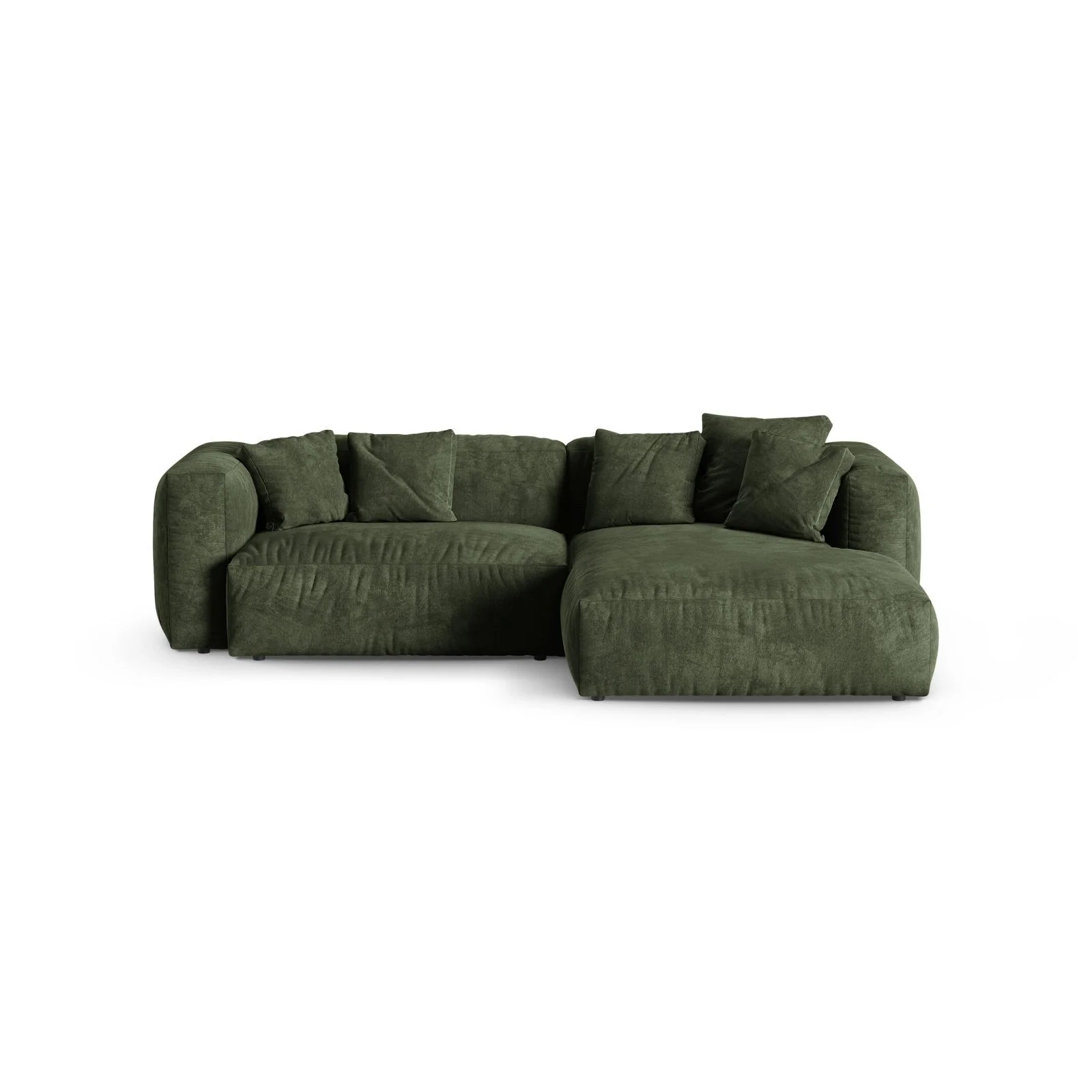 Martina modulares Ecksofa, Rechte Seite, Sitztiefe 90 cm, aus Samt, Cord, Boucle oder Strukturstoff, 280x176 cm - Image 13