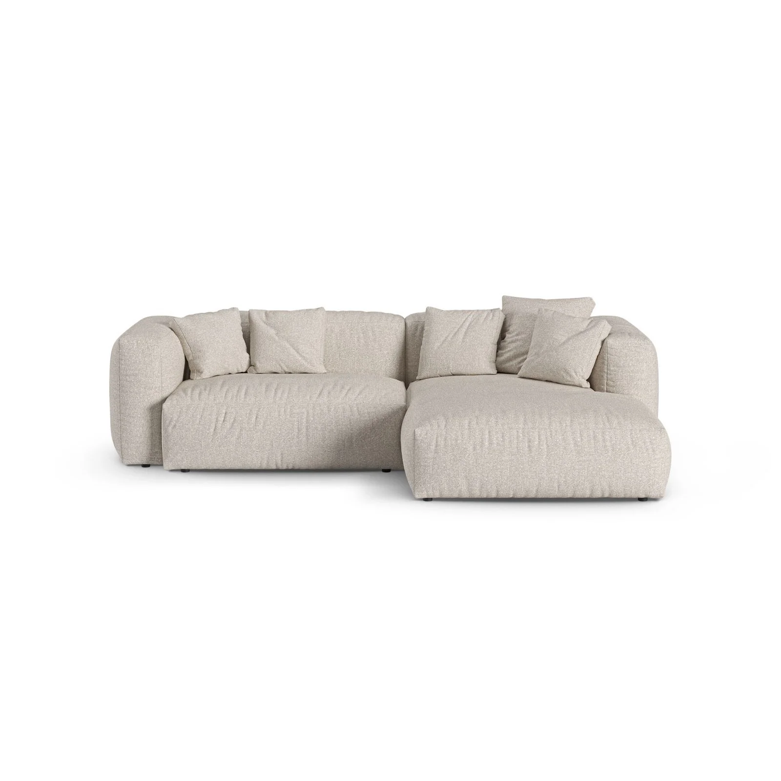 Martina modulares Ecksofa, Rechte Seite, Sitztiefe 90 cm, aus Samt, Cord, Boucle oder Strukturstoff, 280x176 cm - Image 133
