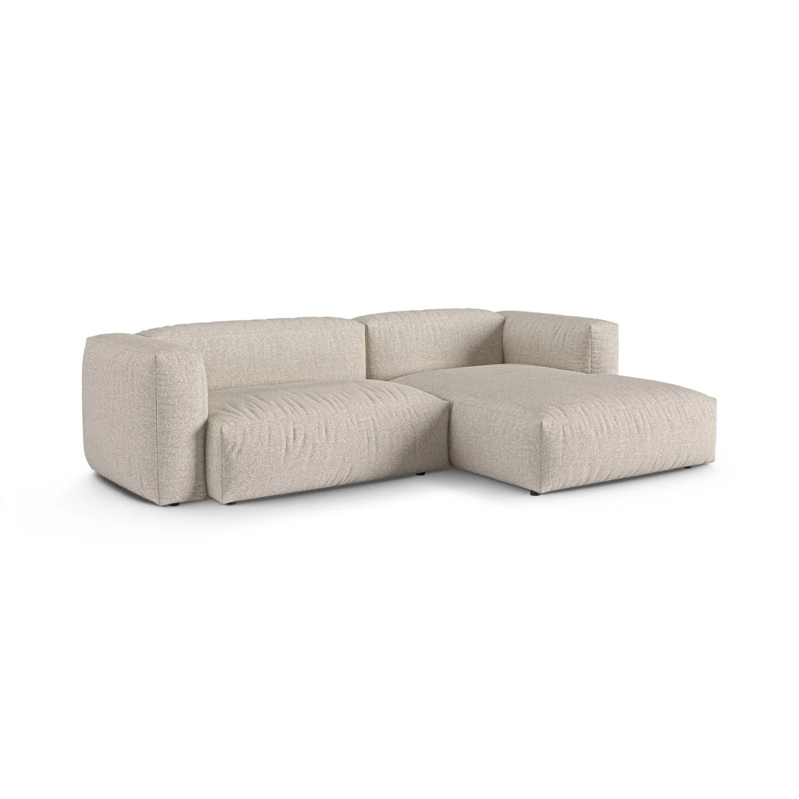 Martina modulares Ecksofa, Rechte Seite, Sitztiefe 90 cm, aus Samt, Cord, Boucle oder Strukturstoff, 280x176 cm - Image 135