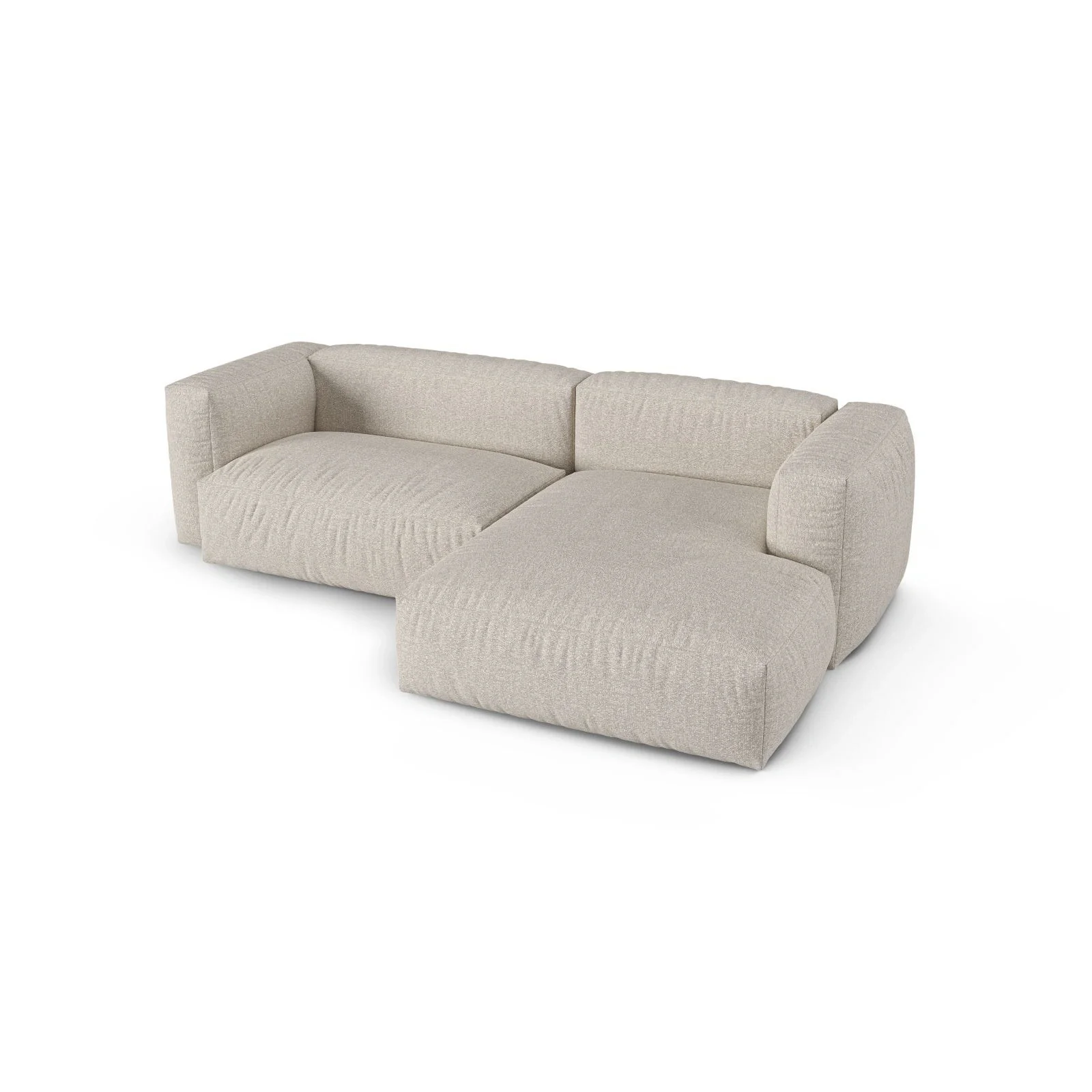 Martina modulares Ecksofa, Rechte Seite, Sitztiefe 90 cm, aus Samt, Cord, Boucle oder Strukturstoff, 280x176 cm - Image 136