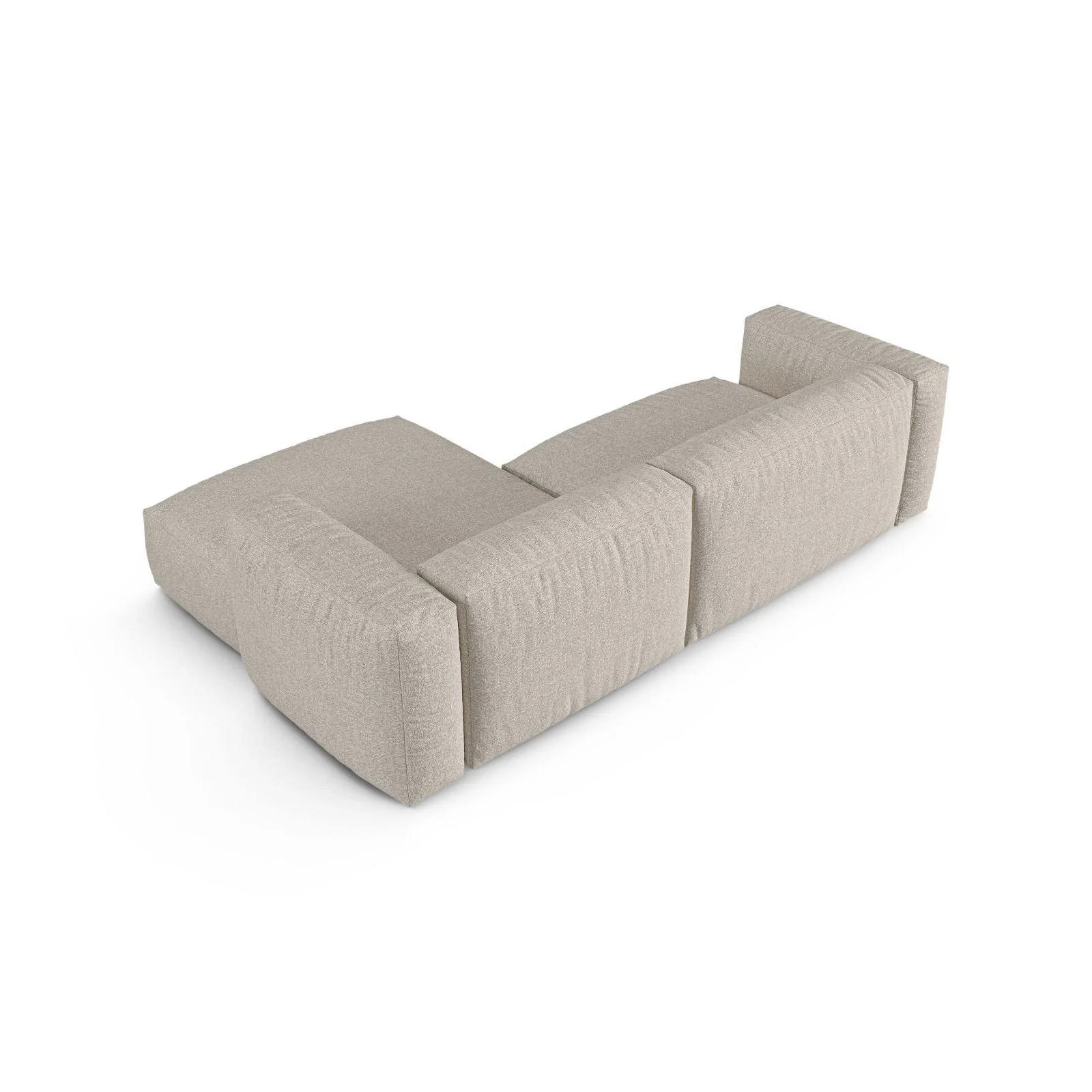 Martina modulares Ecksofa, Rechte Seite, Sitztiefe 90 cm, aus Samt, Cord, Boucle oder Strukturstoff, 280x176 cm - Image 137