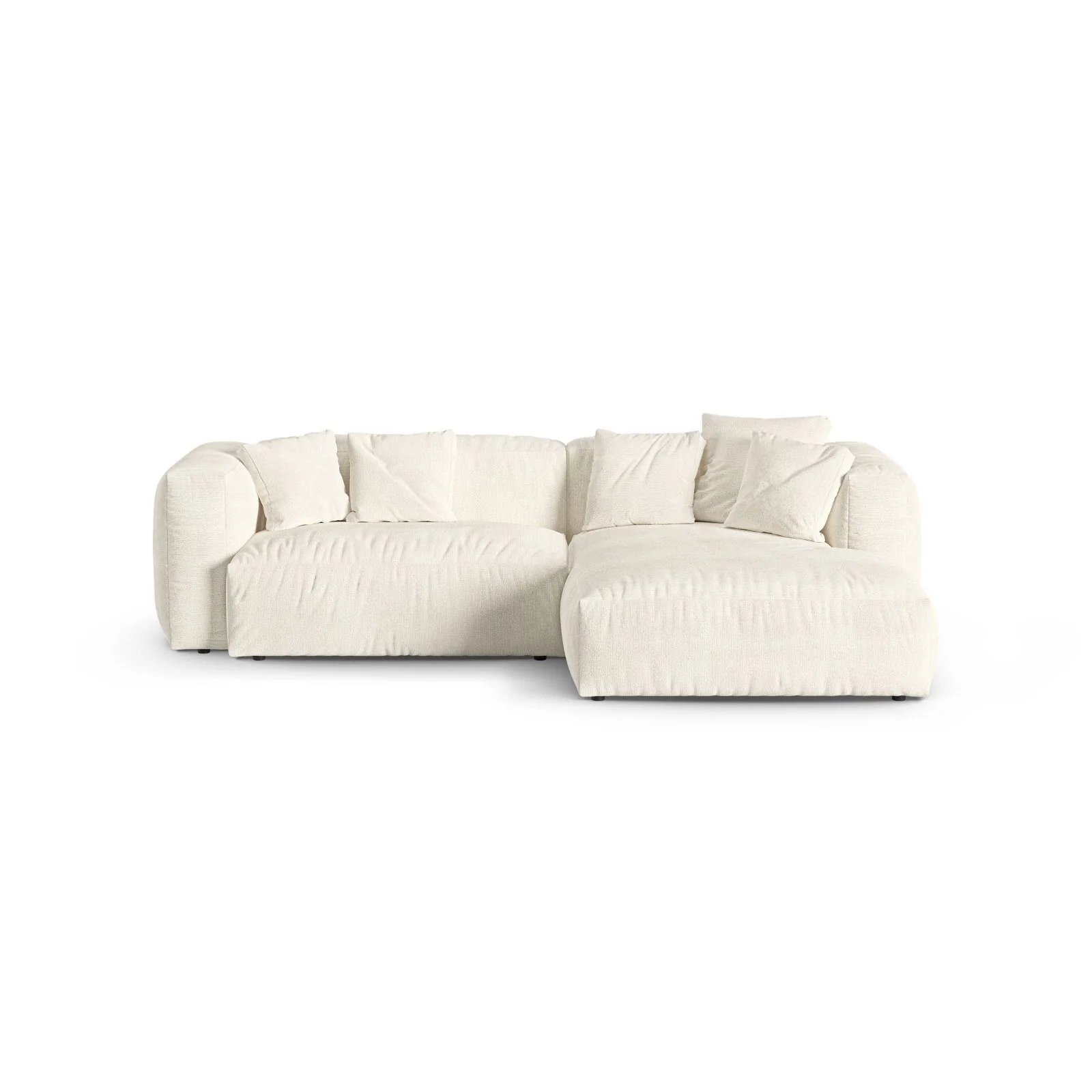 Martina modulares Ecksofa, Rechte Seite, Sitztiefe 90 cm, aus Samt, Cord, Boucle oder Strukturstoff, 280x176 cm - Image 139