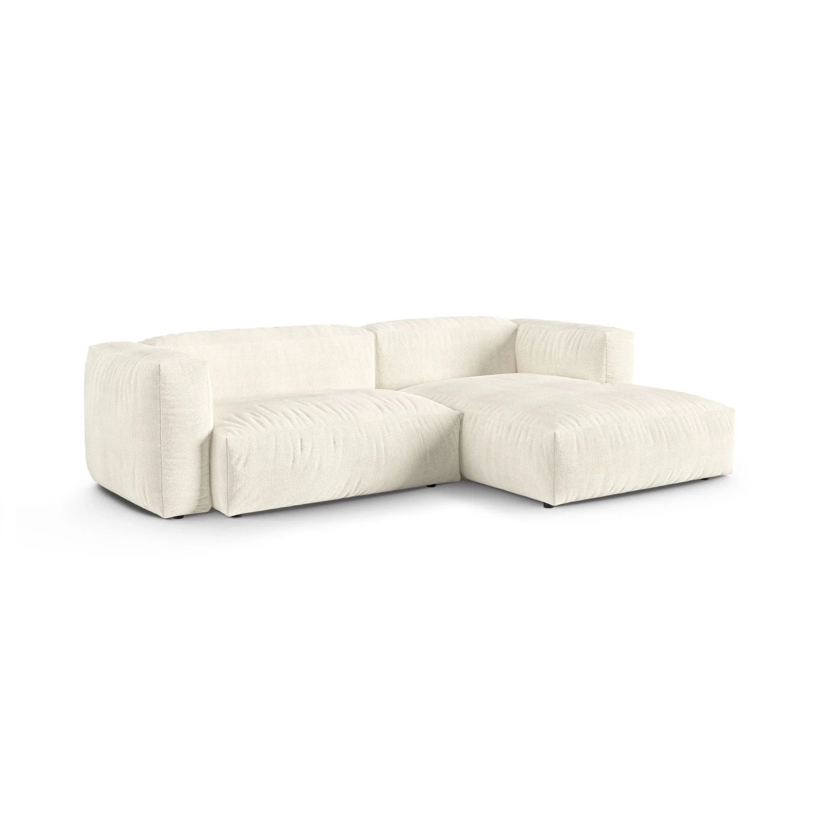 Martina modulares Ecksofa, Rechte Seite, Sitztiefe 90 cm, aus Samt, Cord, Boucle oder Strukturstoff, 280x176 cm - Image 141