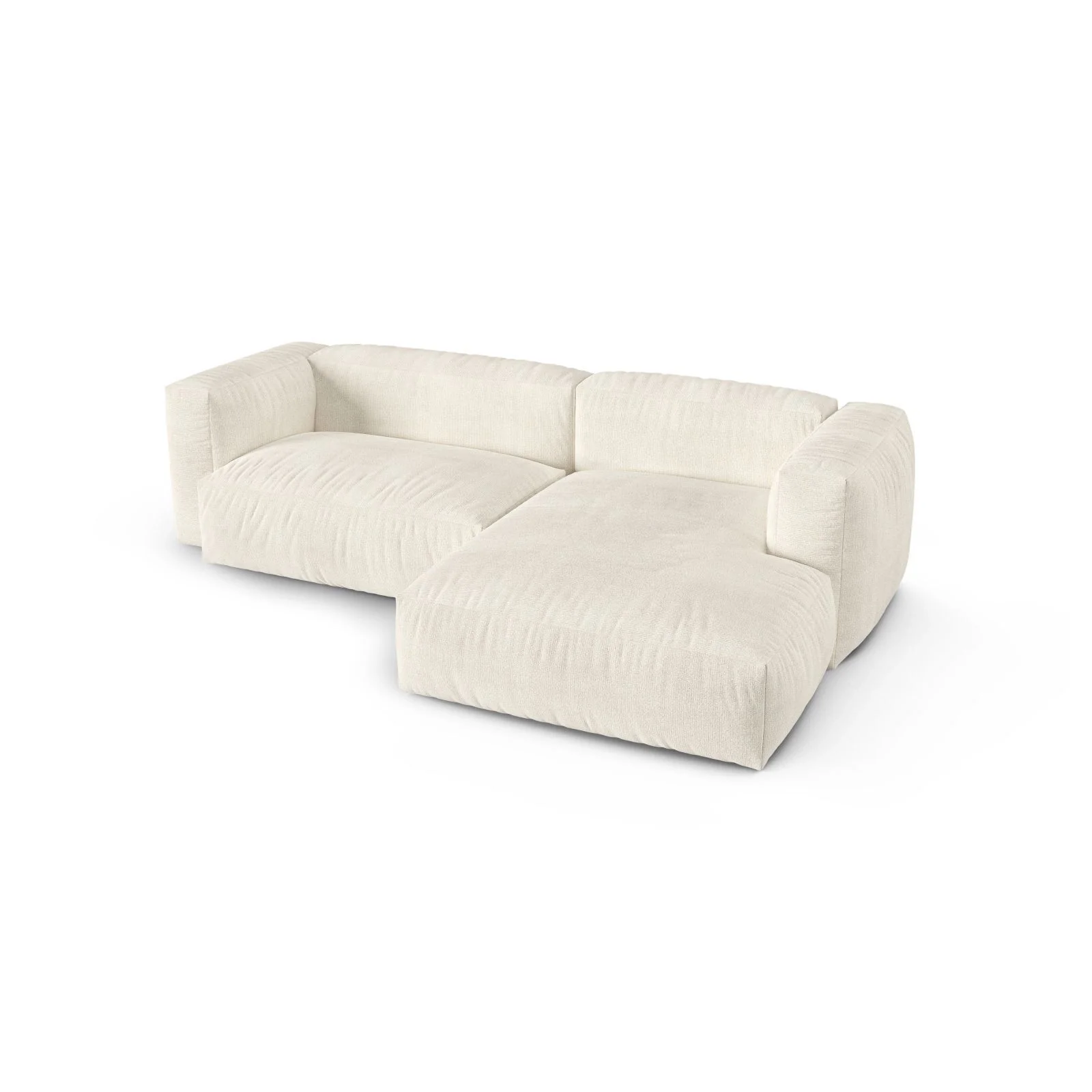 Martina modulares Ecksofa, Rechte Seite, Sitztiefe 90 cm, aus Samt, Cord, Boucle oder Strukturstoff, 280x176 cm - Image 142