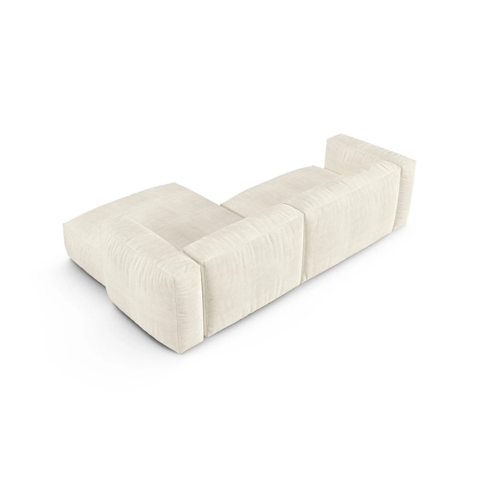 Martina modulares Ecksofa, Rechte Seite, Sitztiefe 90 cm, aus Samt, Cord, Boucle oder Strukturstoff, 280x176 cm - Image 143