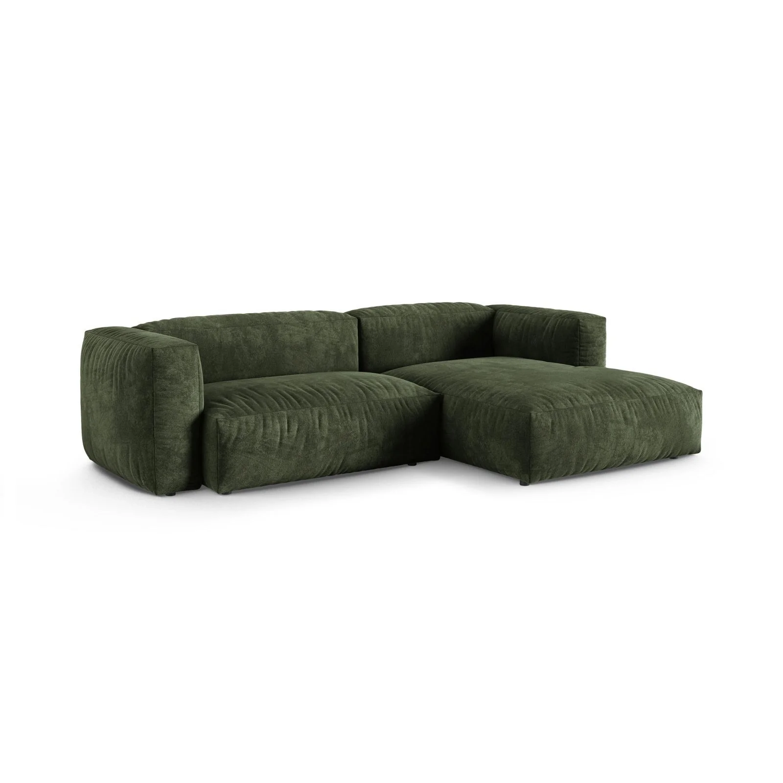 Martina modulares Ecksofa, Rechte Seite, Sitztiefe 90 cm, aus Samt, Cord, Boucle oder Strukturstoff, 280x176 cm - Image 15