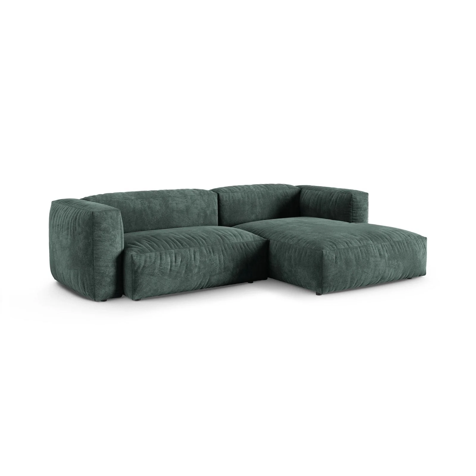 Martina modulares Ecksofa, Rechte Seite, Sitztiefe 90 cm, aus Samt, Cord, Boucle oder Strukturstoff, 280x176 cm - Image 21