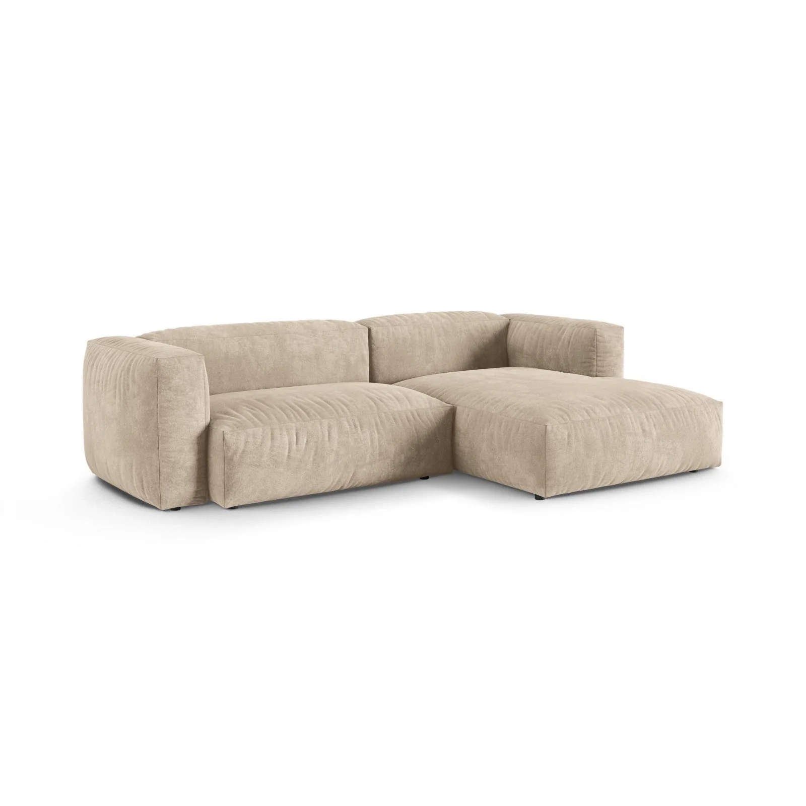 Martina modulares Ecksofa, Rechte Seite, Sitztiefe 90 cm, aus Samt, Cord, Boucle oder Strukturstoff, 280x176 cm - Image 3