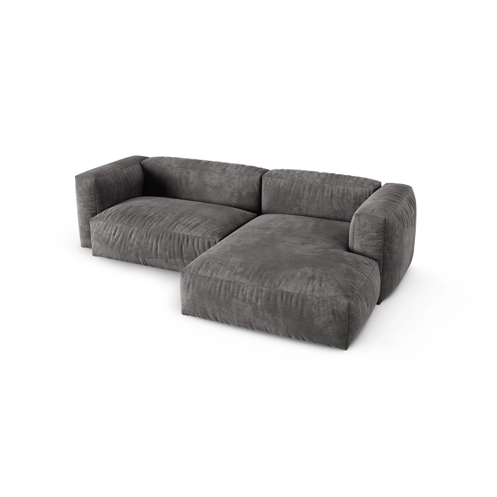 Martina modulares Ecksofa, Rechte Seite, Sitztiefe 90 cm, aus Samt, Cord, Boucle oder Strukturstoff, 280x176 cm - Image 34