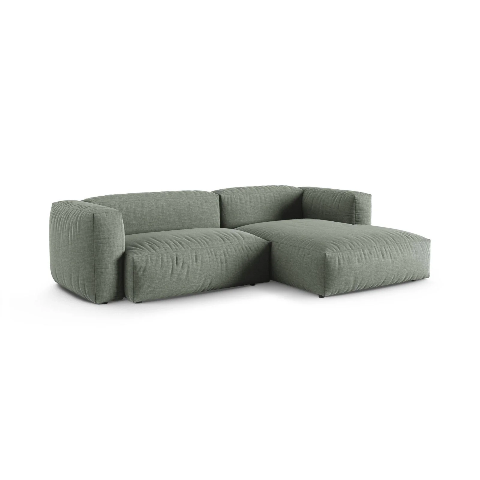 Martina modulares Ecksofa, Rechte Seite, Sitztiefe 90 cm, aus Samt, Cord, Boucle oder Strukturstoff, 280x176 cm - Image 45